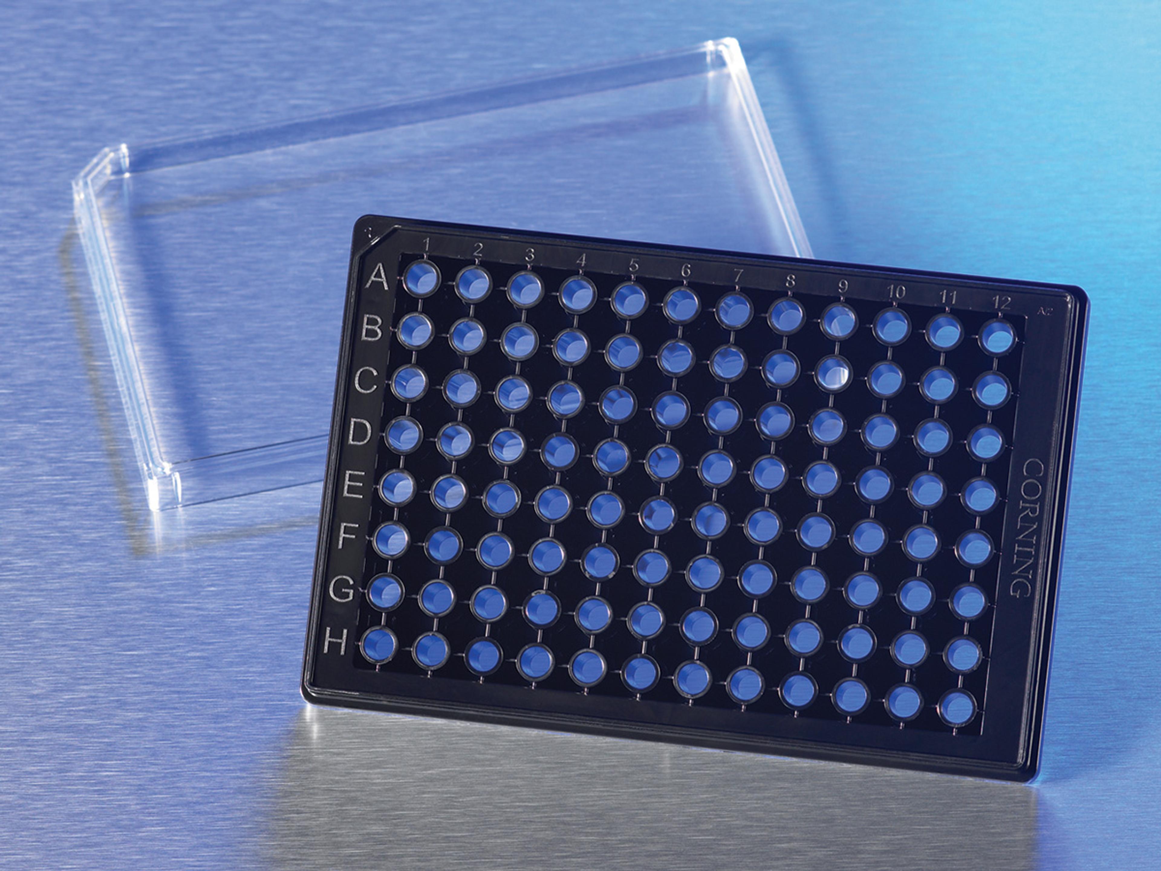 Corning® 96-well Half Area High Content Imaging Film Bottom Microplate, with Lid - Corning Life Sciences - Life Sciences
