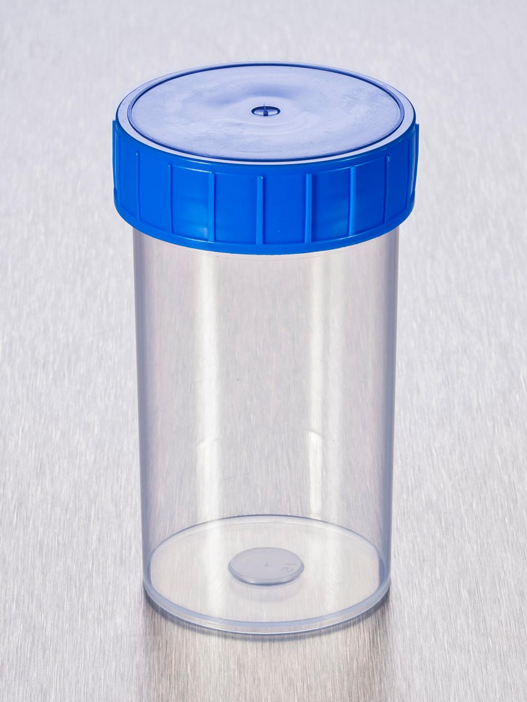Corning® Gosselin™ Straight Container, 180 mL, PP, Blue Screw Cap, Assembled, Sterile, 264/Case - Corning Life Sciences