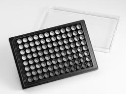 Corning® Elplasia® 96-well Black/Clear Round Bottom Ultra-Low Attachment, Microcavity Microplate, with Lid - Corning Life Sciences