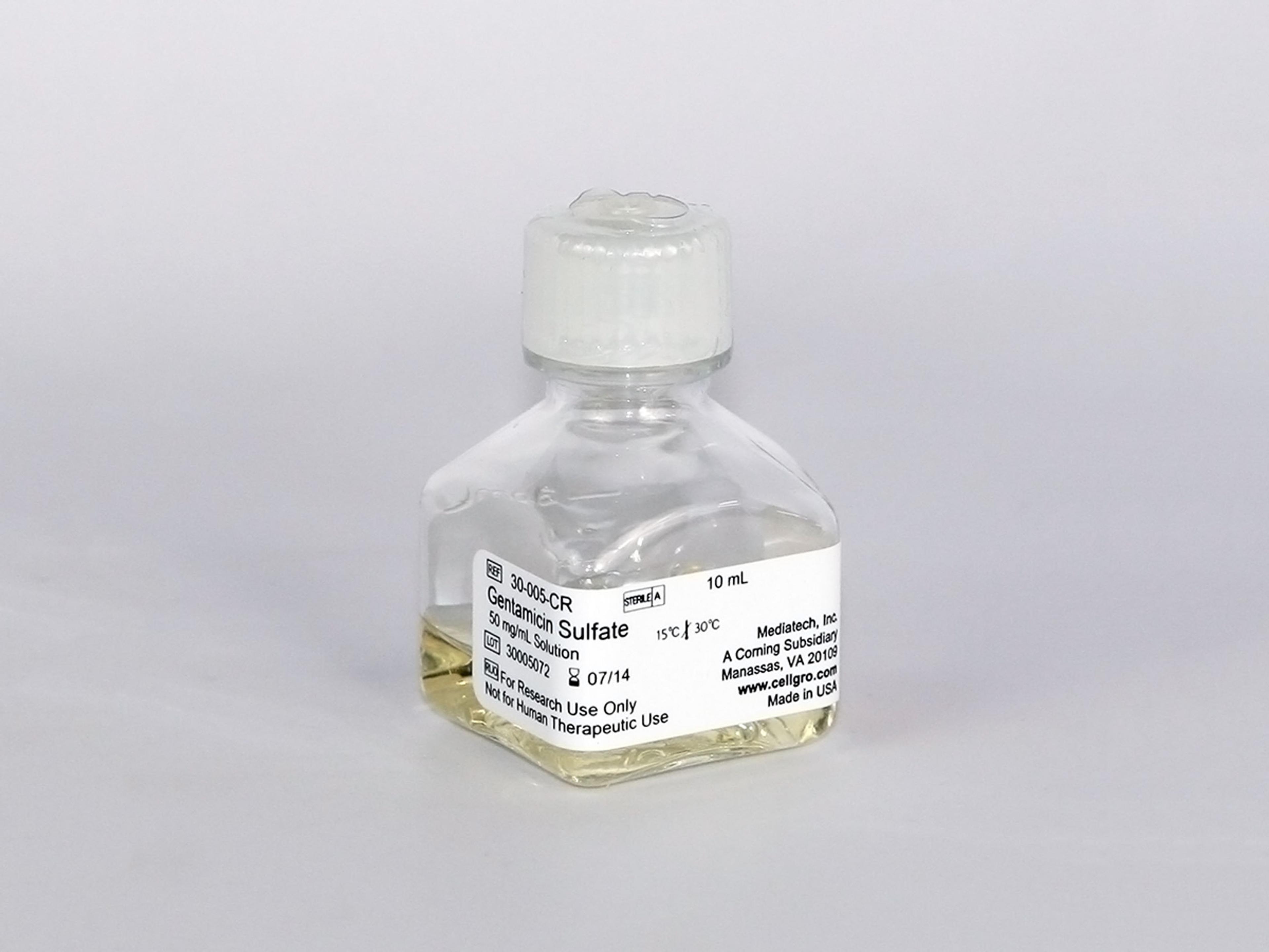 Corning® 10 mL Gentamicin Sulfate, Liquid - Corning Life Sciences - Life Sciences