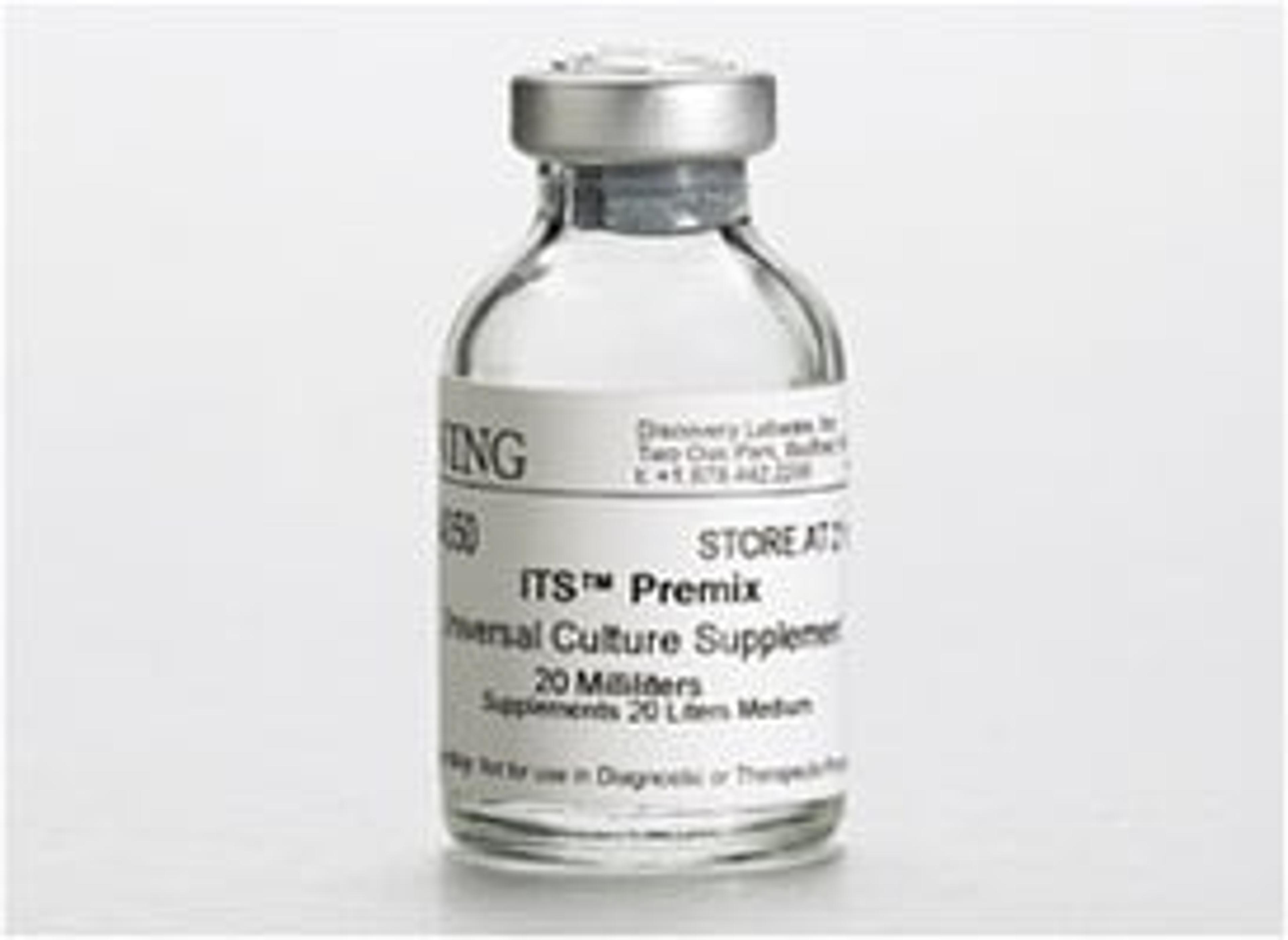 Corning® ITS Premix Universal Culture Supplement, 20 mL, 1/Pack - Corning Life Sciences - Life Sciences