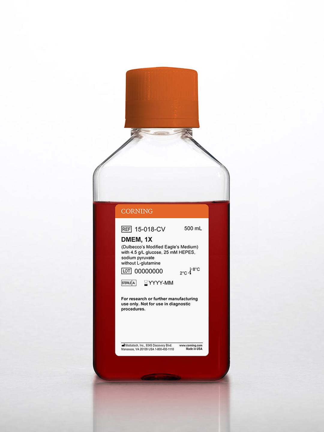 Corning® 500 mL DMEM (Dulbecco’s Modified Eagle’s Medium) - Corning Life Sciences