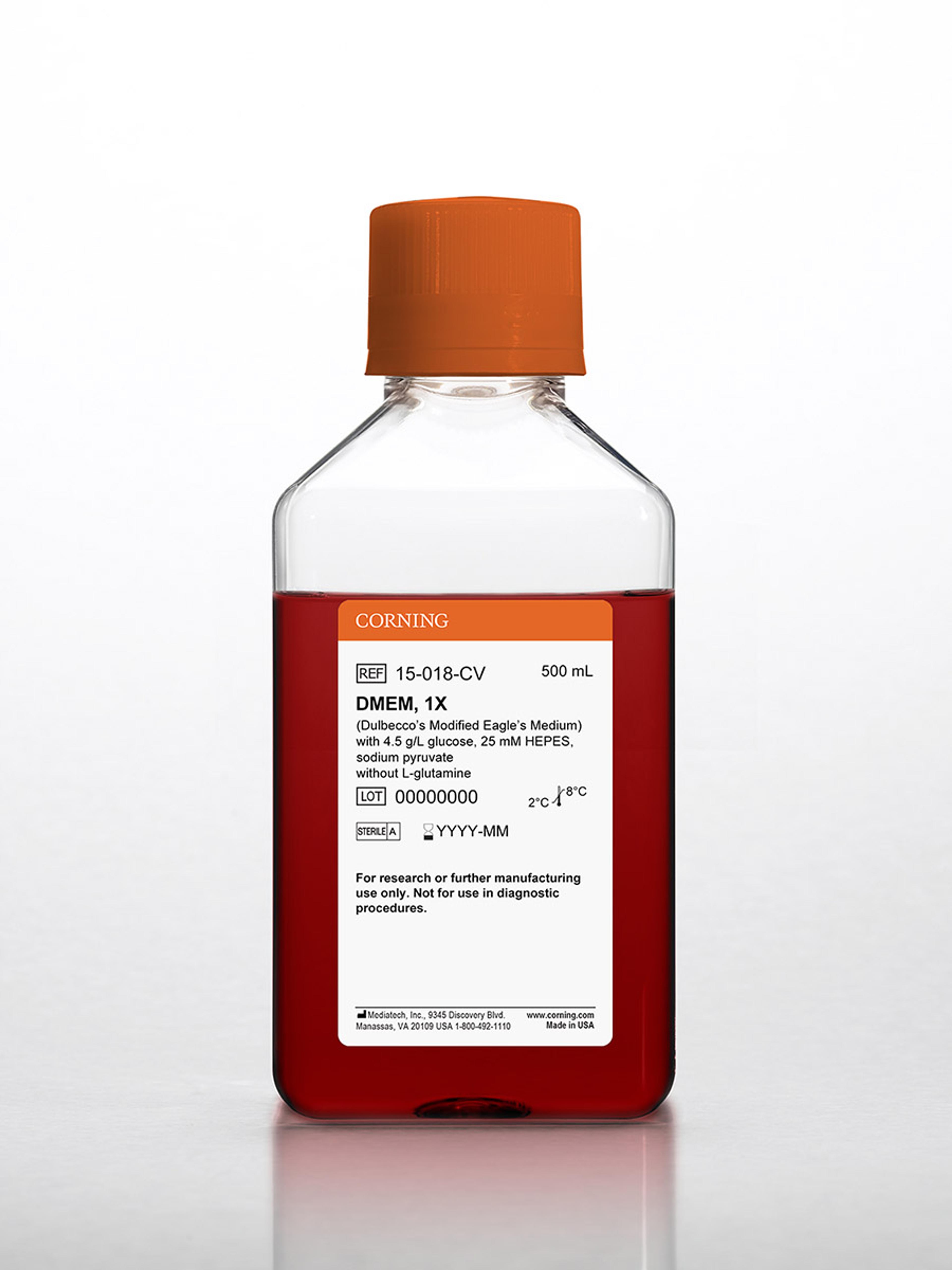 Corning® 500 mL DMEM (Dulbecco’s Modified Eagle’s Medium) - Corning Life Sciences