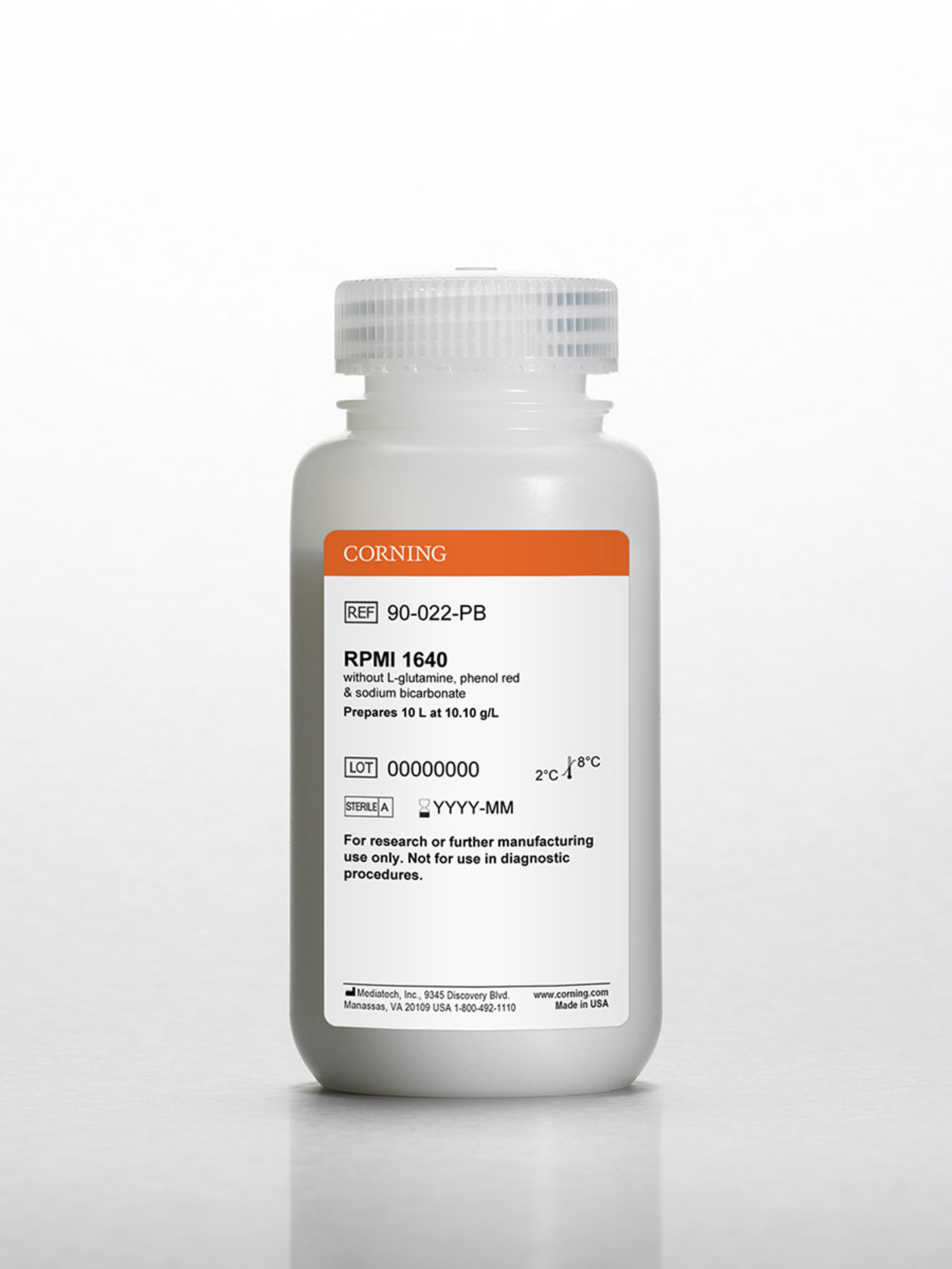 Corning® 10L RPMI 1640, Powder - Corning Life Sciences