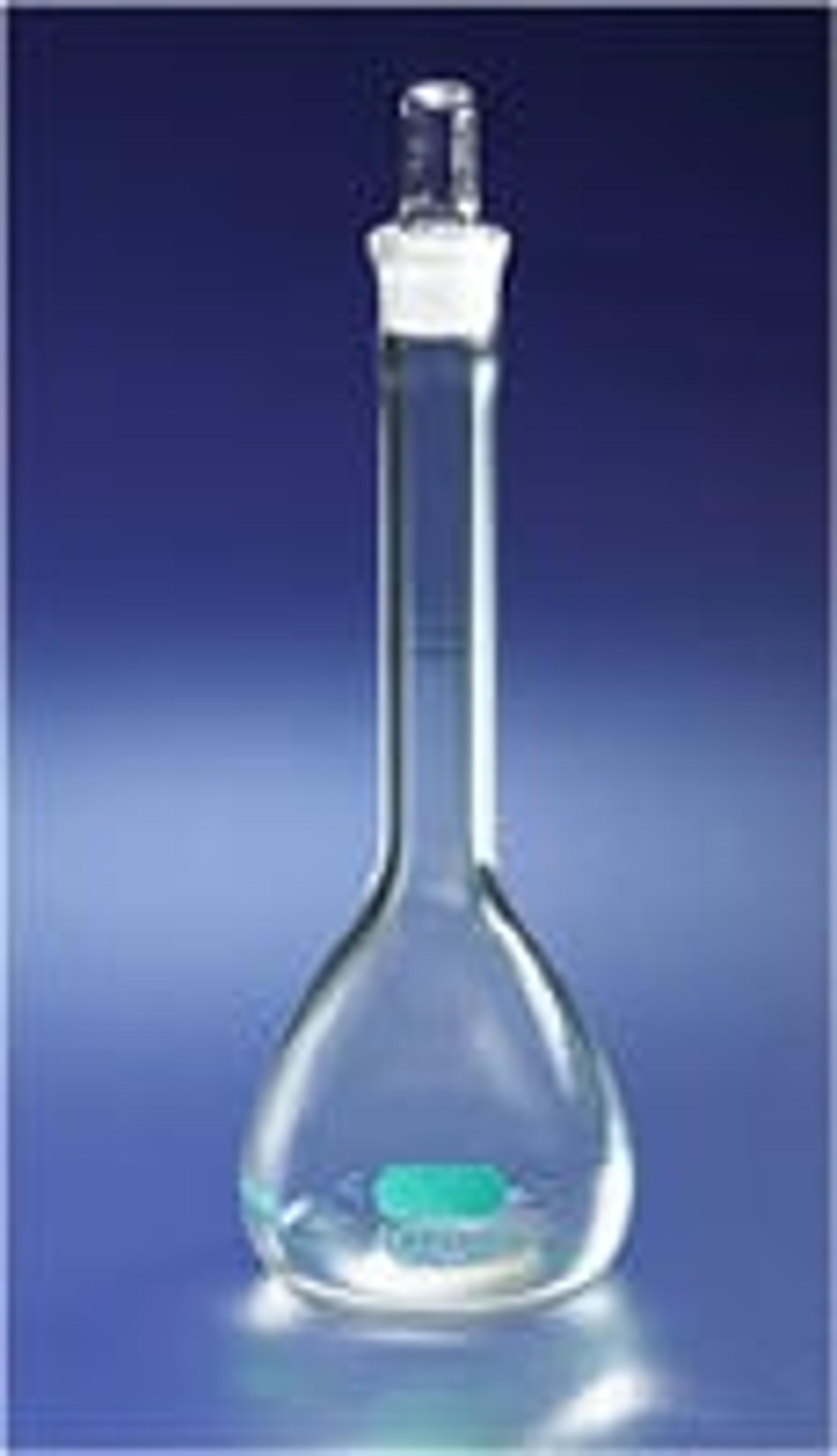 PYREXPLUS® Coated 1L Class A Volumetric Flask with Glass Standard Taper Stopper - Corning Life Sciences - General Lab