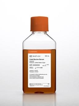 Corning® Fetal Bovine Serum, 500 mL, Premium United States Origin (Dialyzed) - Corning Life Sciences