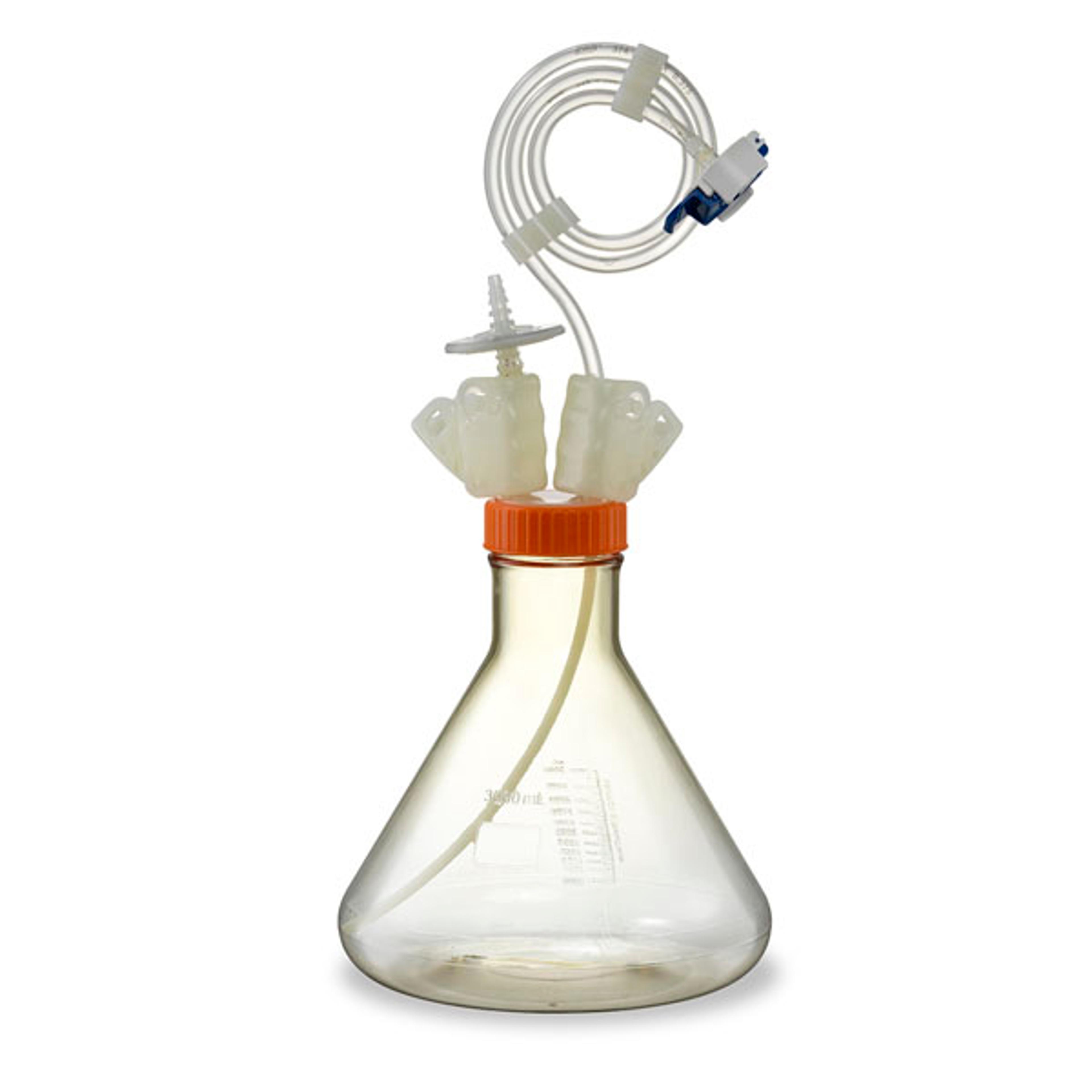 Corning® Ascent® 3L Erlenmeyer Flask for storage with ¼” Aseptic Connector - Corning Life Sciences - General Lab