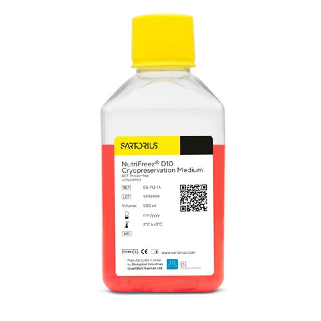 NutriFreez® D10 Cryopreservation Medium - Sartorius Group - Life Sciences
