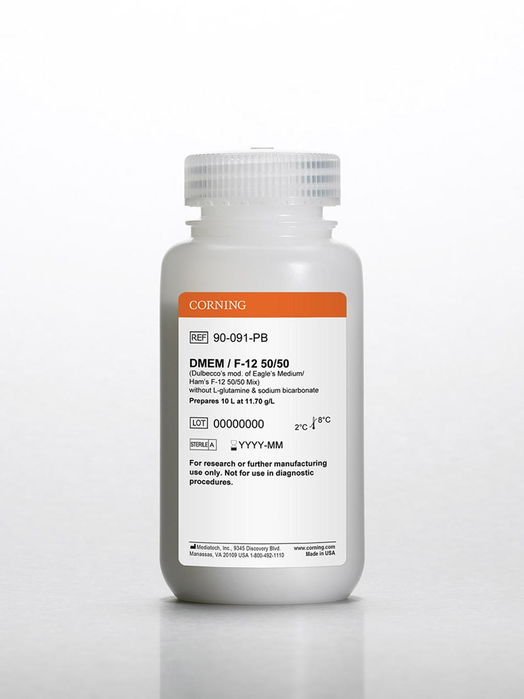 Corning® 10L DMEM (Dulbecco’s Modified Eagle’s Medium)/Hams F-12 50/50 Mix, Powder - Corning Life Sciences