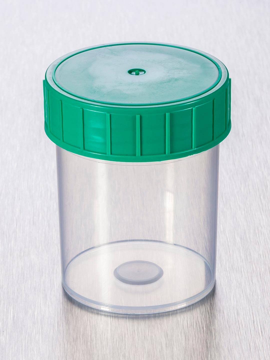 Corning® Gosselin™ Straight Container, 125 mL, PP, Green Screw Cap, Assembled, Sterile, 380/Case - Corning Life Sciences