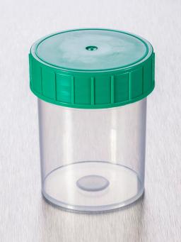 Corning® Gosselin™ Straight Container, 125 mL, PP, Green Screw Cap, Assembled, Sterile, 380/Case - Corning Life Sciences