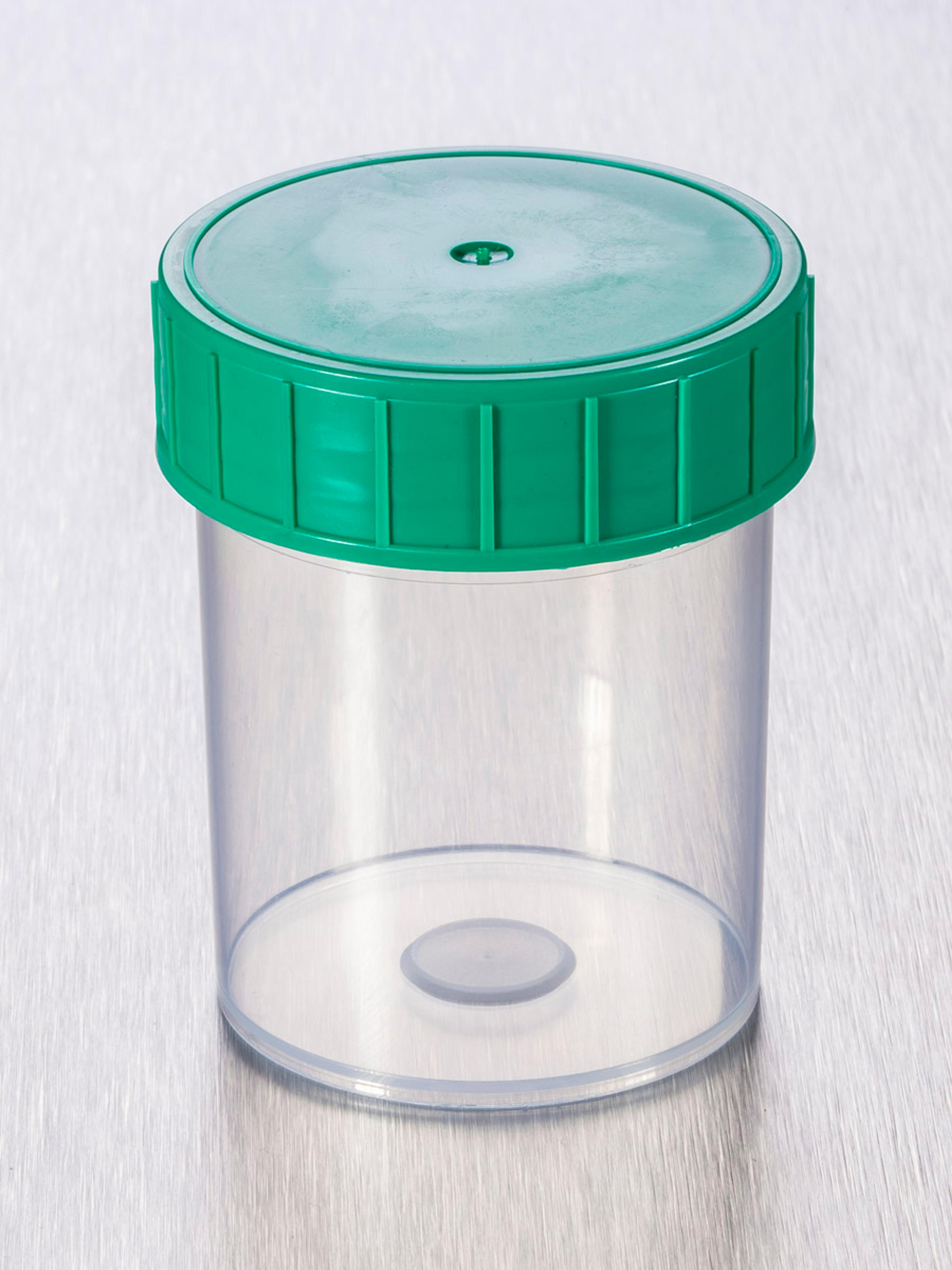 Corning® Gosselin™ Straight Container, 125 mL, PP, Green Screw Cap, Assembled, Sterile, 380/Case - Corning Life Sciences