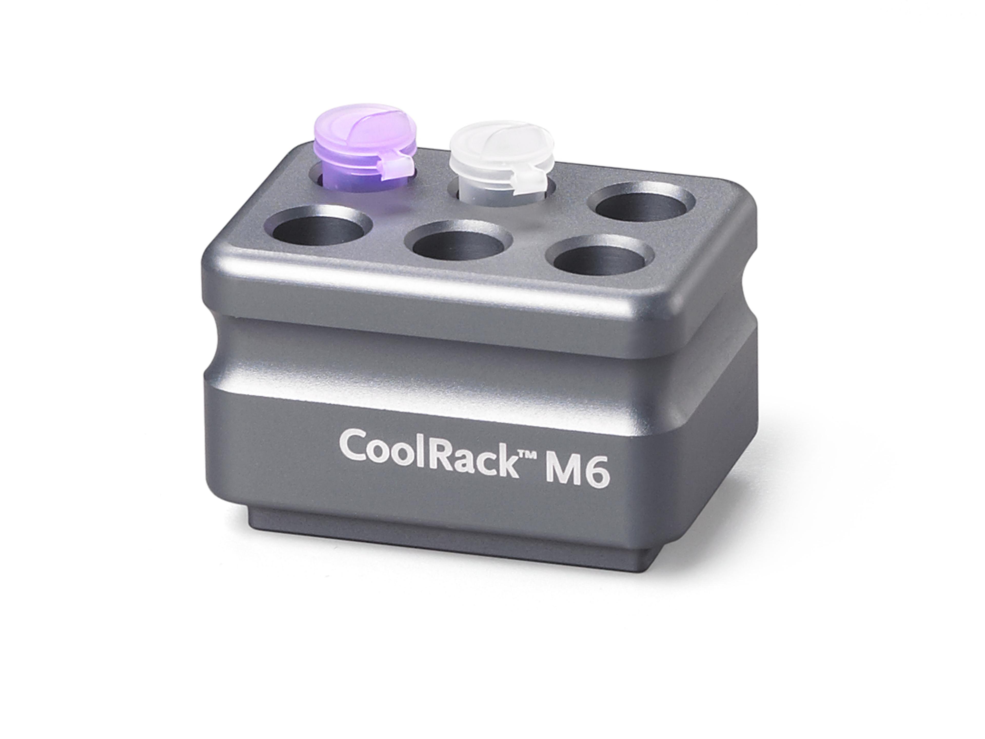 Corning® CoolRack M6, Holds 6 x 1.5 or 2 mL Microcentrifuge Tubes, Gray - Corning Life Sciences - General Lab