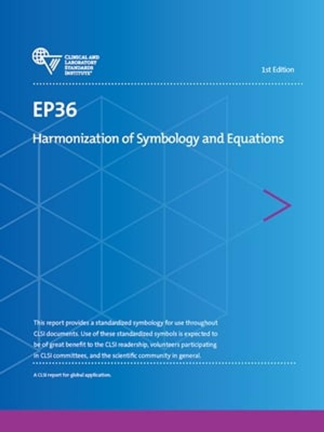 EP36 - Clinical and Laboratory Standards Institute - Clinical Diagnostics