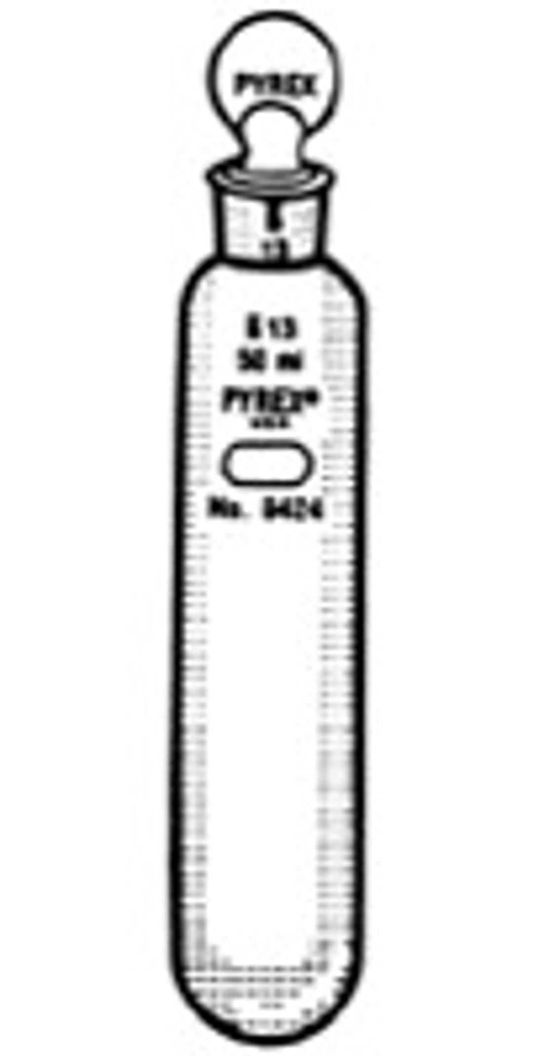 PYREX® 50 mL Round Bottom Centrifuge Tube with Standard Taper Pennyhead Stopper - Corning Life Sciences