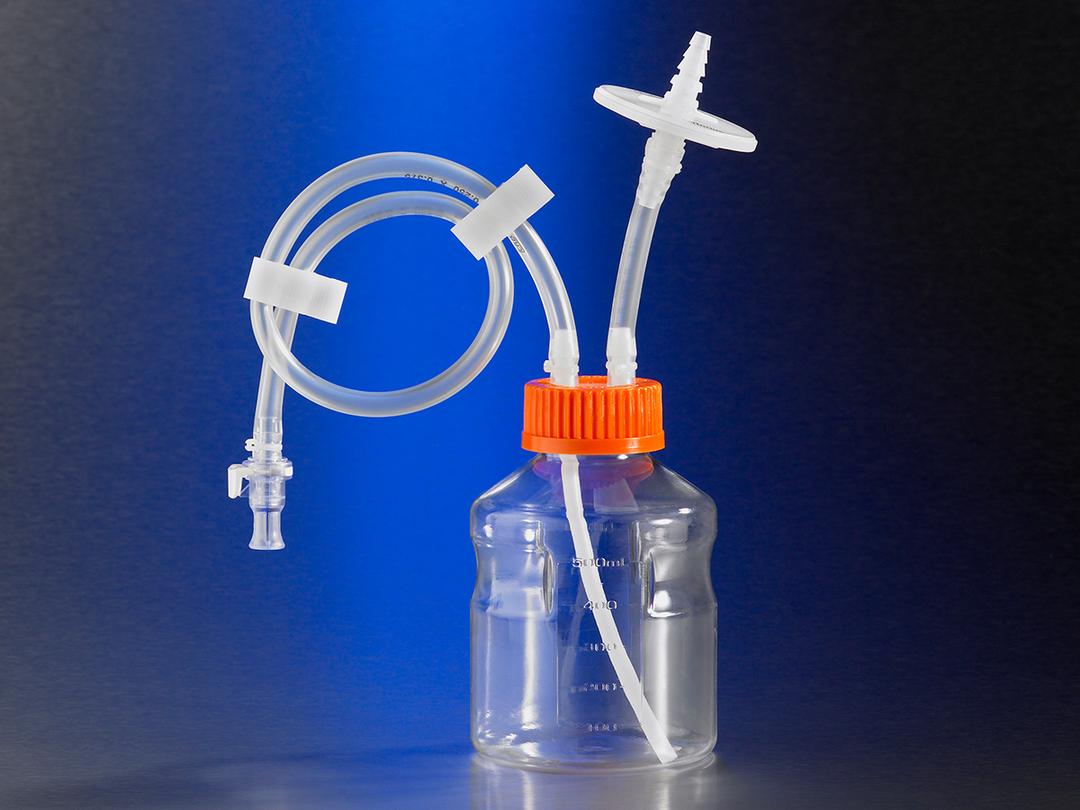 Corning® 500 mL Easy Grip Polystyrene Storage Bottles with Dip Tube, with 0.2 µm PTFE Filter, MPC - Corning Life Sciences - General Lab