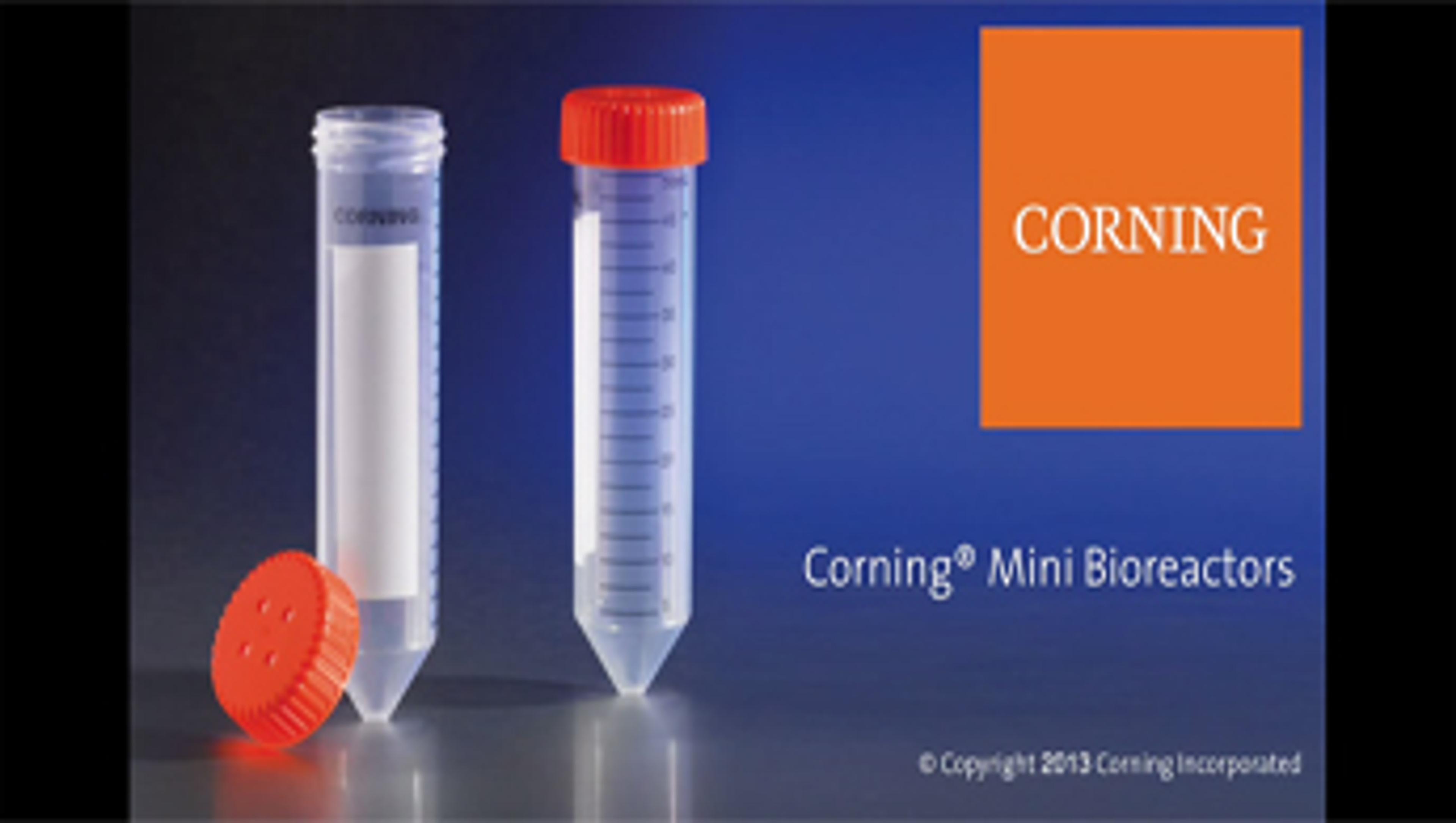 Optimize Suspension Cell Culture with Corning Mini Bioreactors Optimize Suspension Cell Culture with Corning Mini Bioreactors