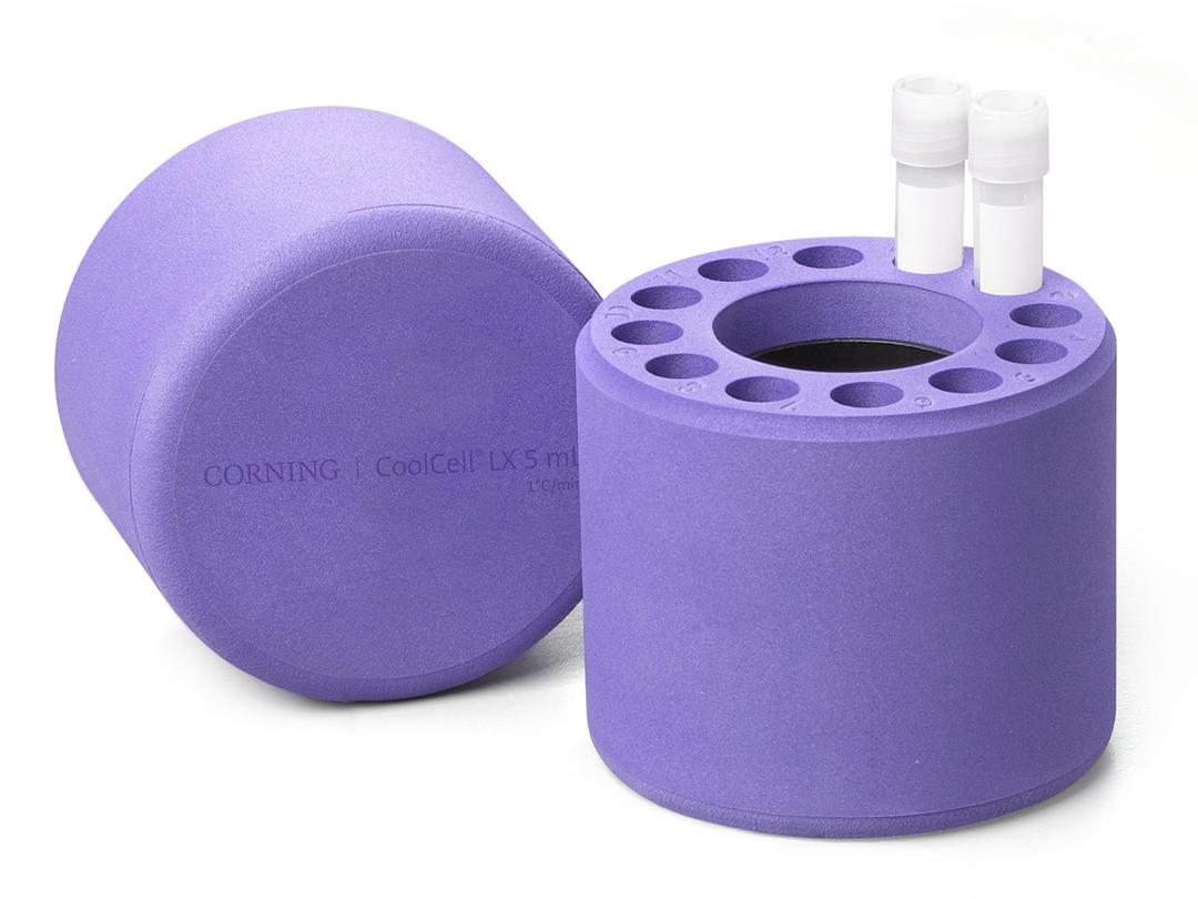 Corning® CoolCell® 5 mL LX, Cell Freezing Container, for 12 x 3.5 mL to 5 mL Cryogenic Vials, Purple - Corning Life Sciences - General Lab