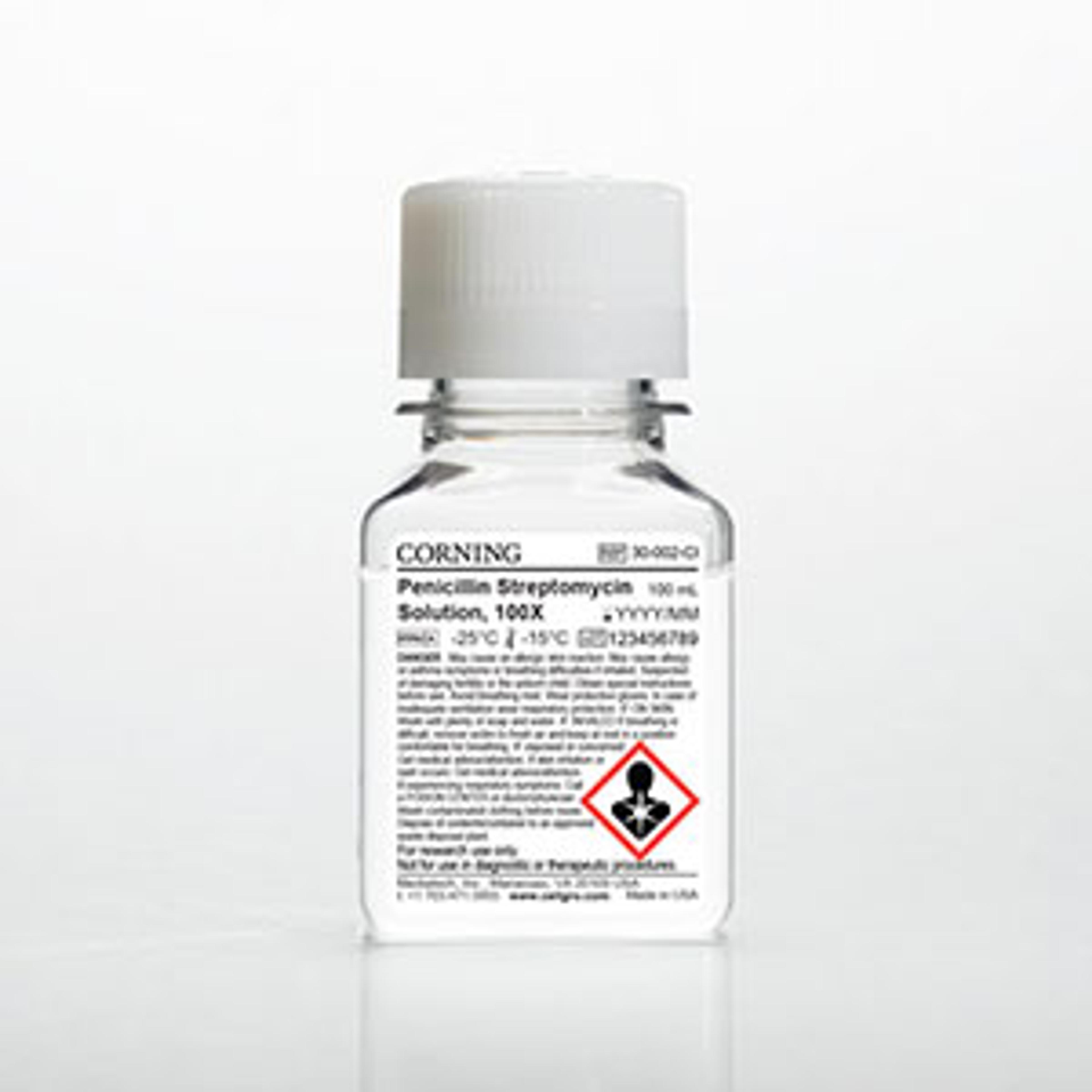 Corning® 100 mL Penicillin-Streptomycin Solution, 100x - Corning Life Sciences