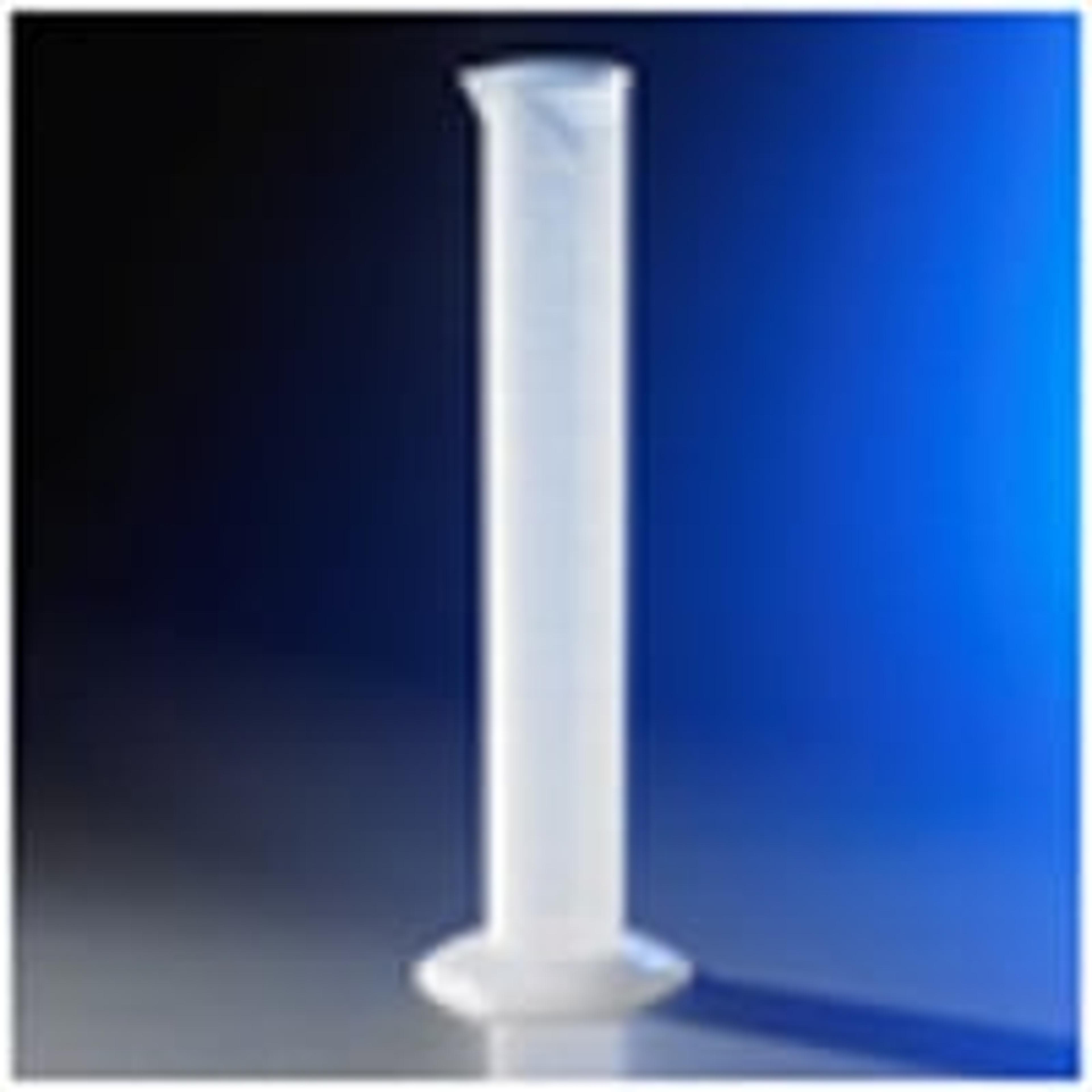 Corning® Single Metric Scale, 100 mL Reusable Plastic Graduated Cylinder, Polypropylene, TC with Funnel Top - Corning Life Sciences - General Lab