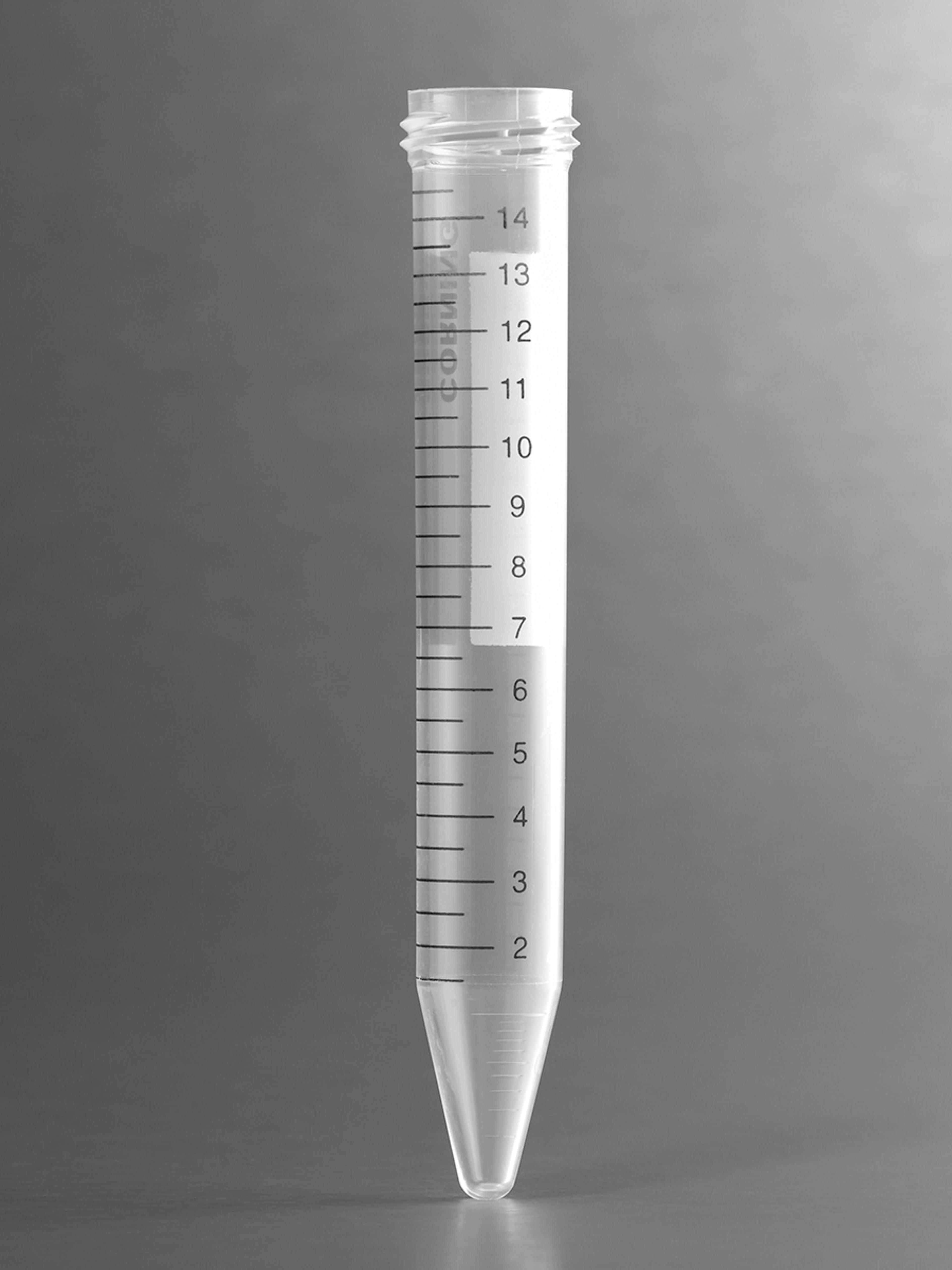 Corning® 15 mL PP Centrifuge Tubes, Bulk Packed with No Cap, Sterile, 25/Sleeve, 500/Case - Corning Life Sciences