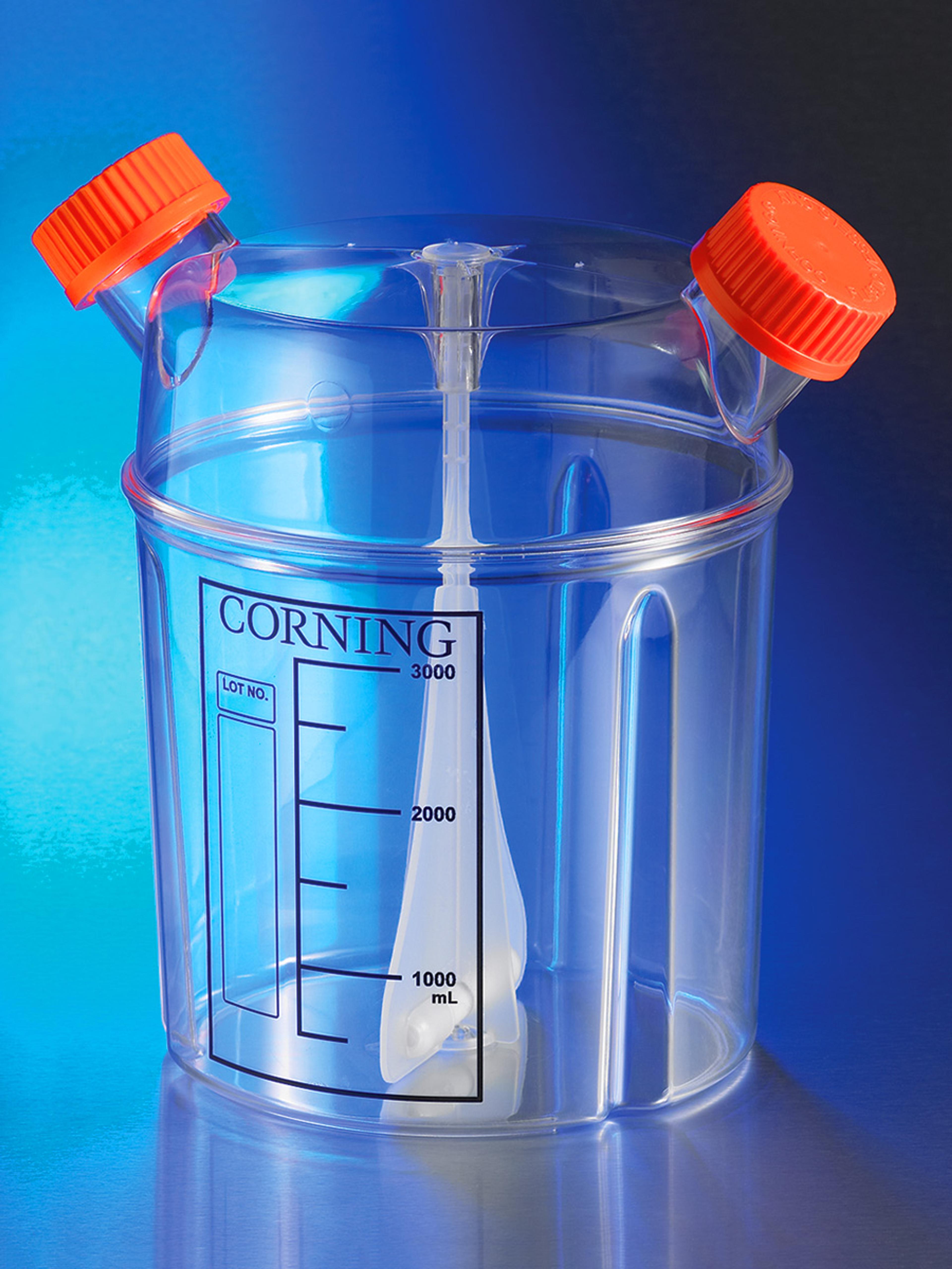 Corning® 3L Disposable Spinner Flask, Vent Cap, Sterile - Corning Life Sciences - Life Sciences