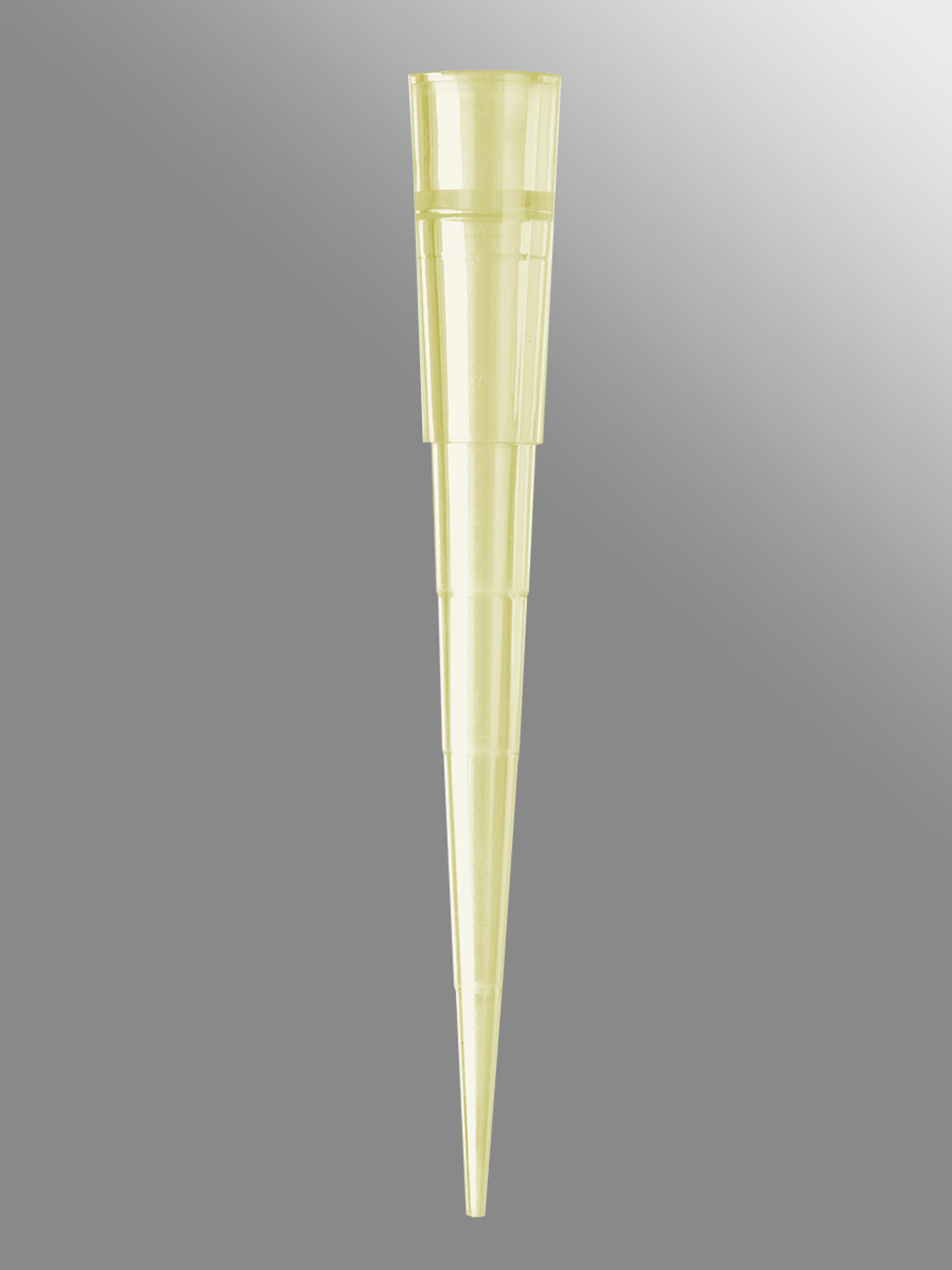 Axygen® 200 µL Pipet Tips, Graduated, Hinged Racks, Yellow, Sterile, 96 Tips/Rack, 10 Racks/Pack, 5 Pack/Case - Corning Life Sciences