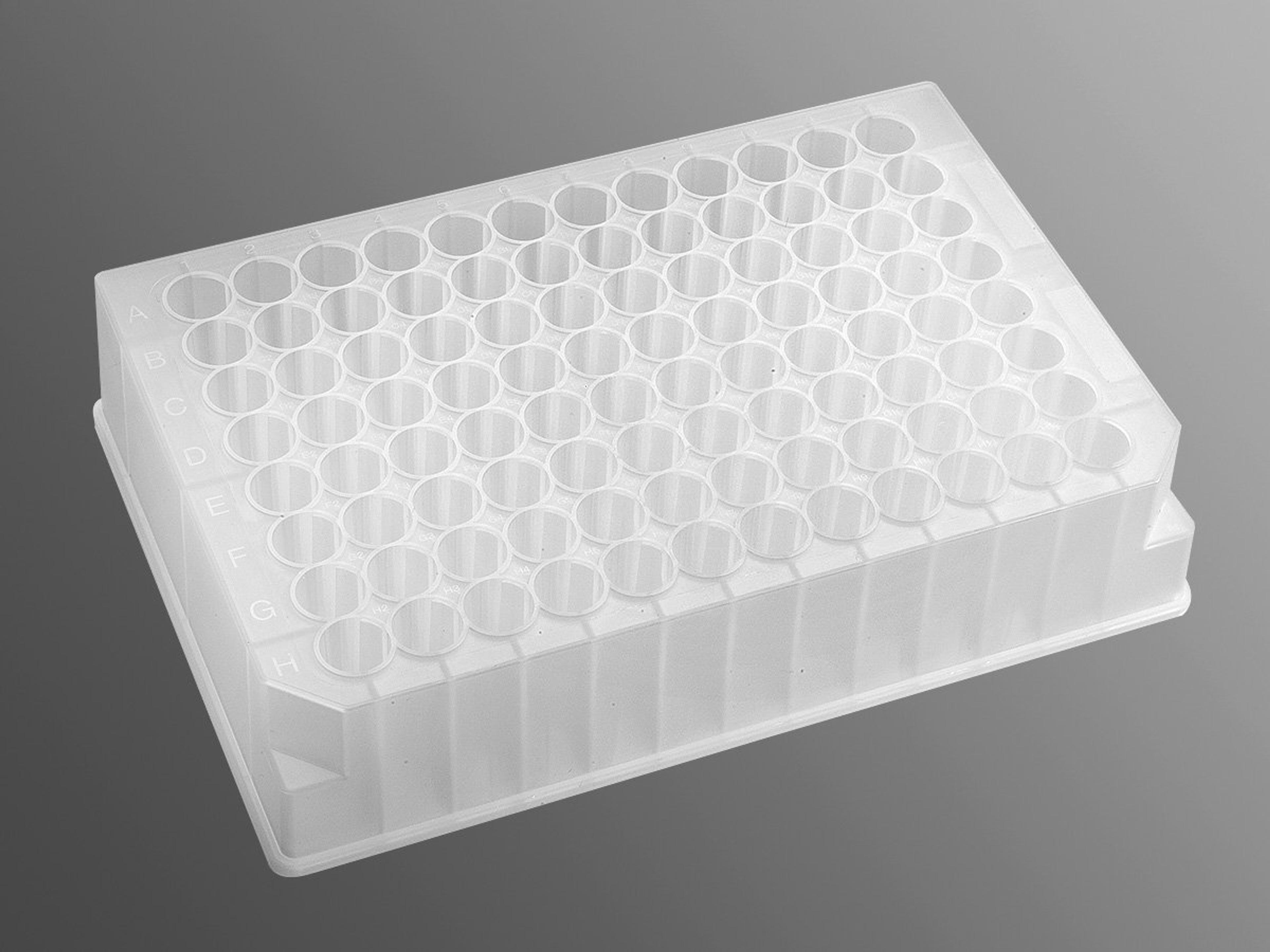 Axygen® 96-well Clear Round Bottom 1.1 mL Polypropylene Deep Well Plate, 5 per Pack, Nonsterile - Corning Life Sciences - Life Sciences