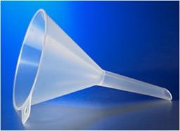 Corning® Plain 100 mm Diameter Reusable Plastic Funnel, Polypropylene with Short Stem - Corning Life Sciences