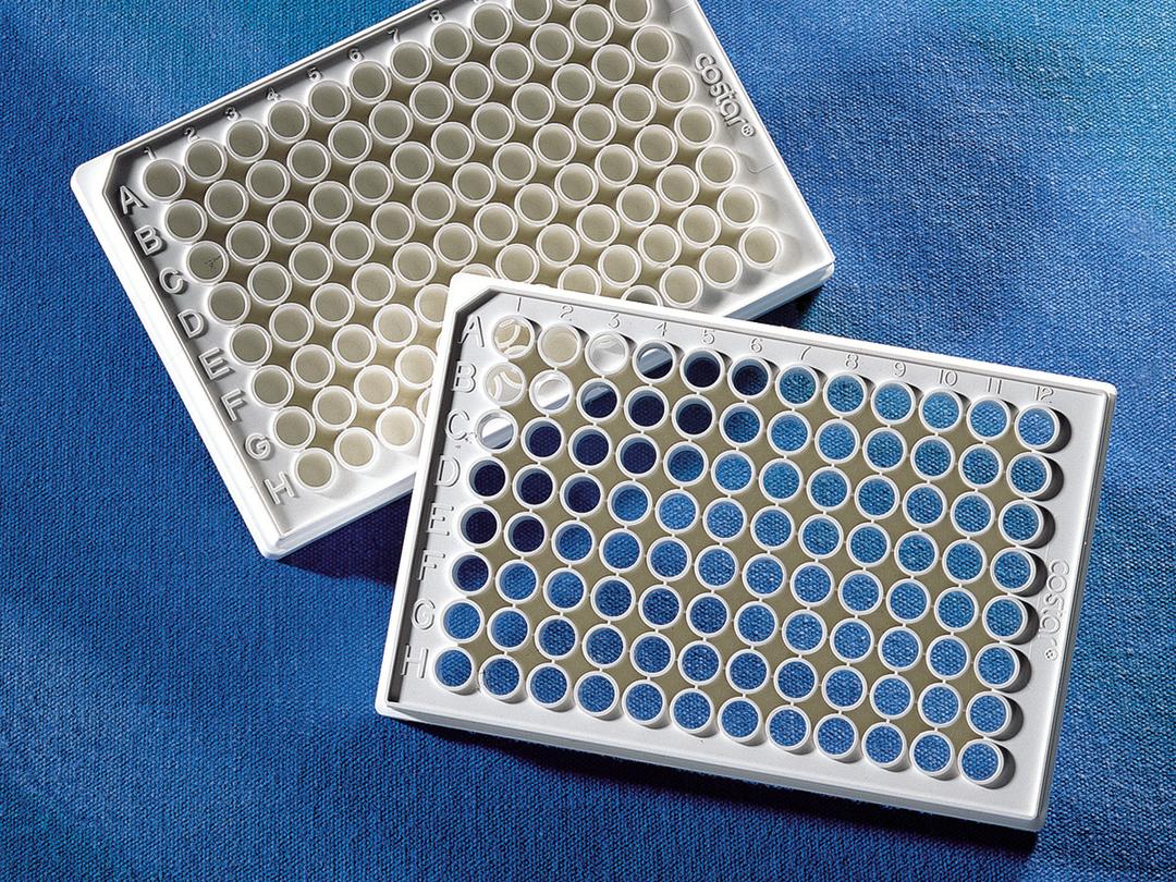 Corning® 96-well White/Clear Flat Bottom Polystyrene NBS Microplate, 25 per Bag, without Lid, Nonsterile - Corning Life Sciences - Life Sciences