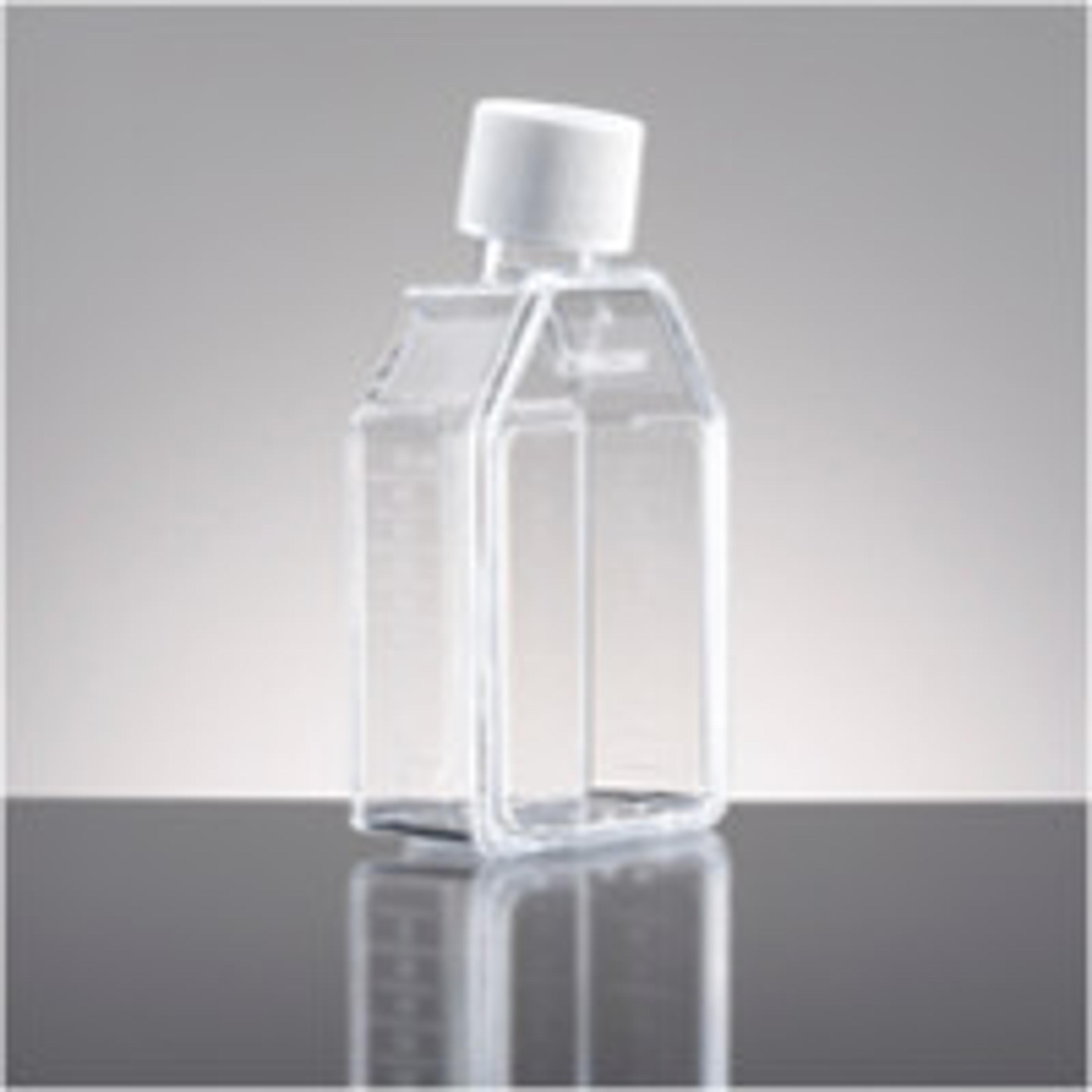 Falcon® 25cm² Rectangular Canted Neck Cell Culture Flask with White Plug Seal Screw Cap - Corning Life Sciences - Life Sciences