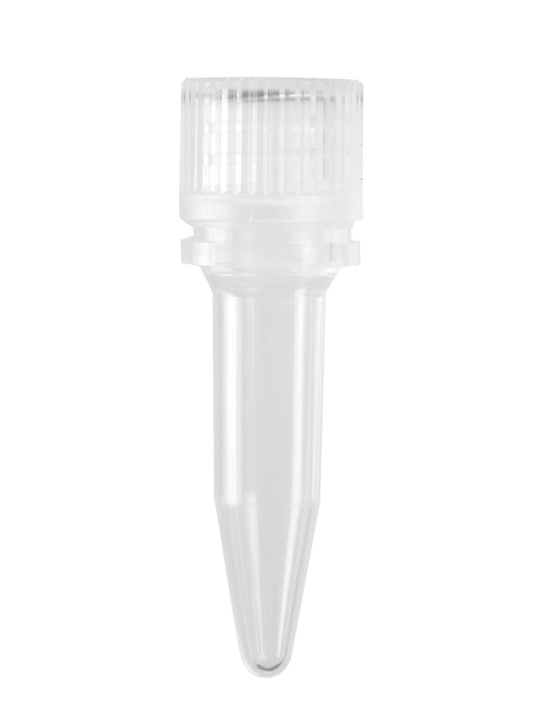 Axygen® 0.5 mL Elongated Conical Screw Cap Microcentrifuge Tube and Cap, with O-ring, Polypropylene, Clear Cap, Sterile - Corning Life Sciences - Lab Automation