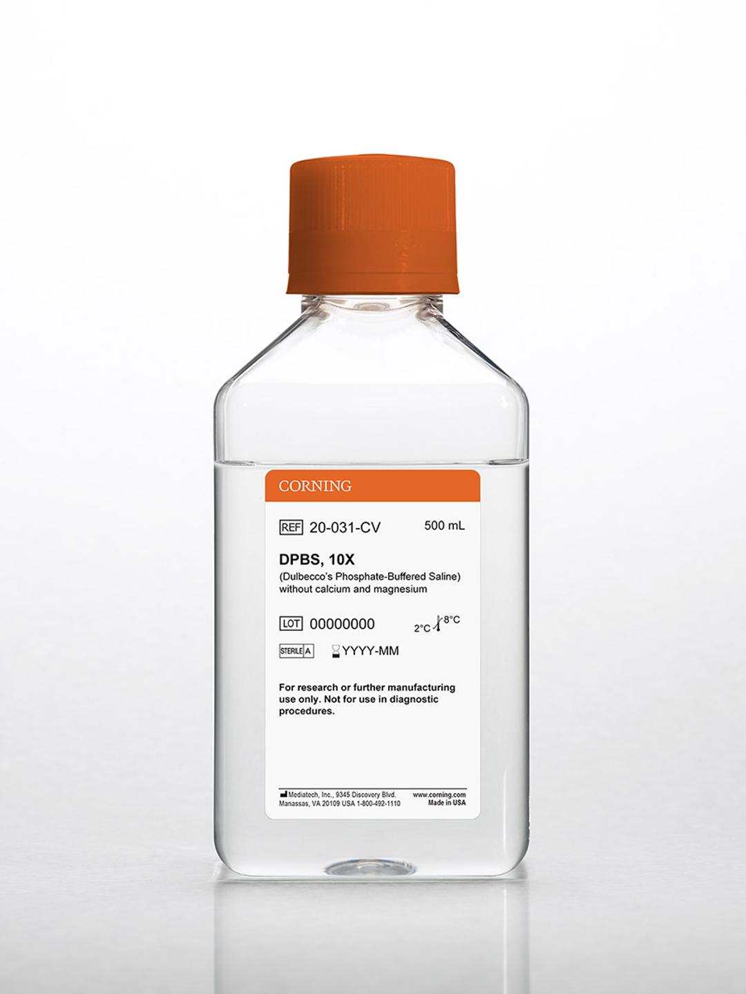 Corning® Dulbecco’s Phosphate-Buffered Saline, 10X without calcium and magnesium - Corning Life Sciences