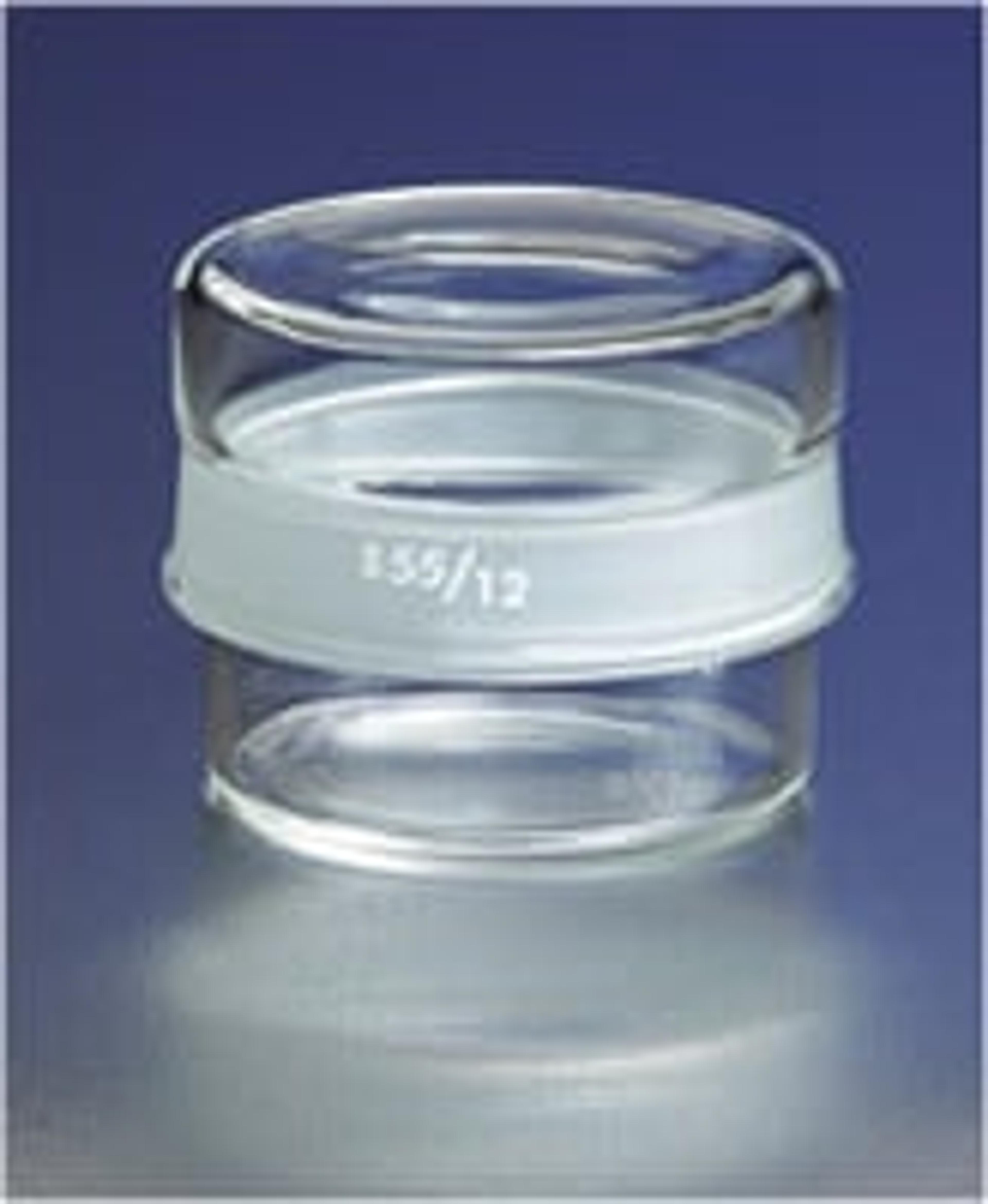 PYREX® 36 mL Low Form Weighing Bottle with Short Length External 55/12 Standard Taper Joint - Corning Life Sciences - General Lab
