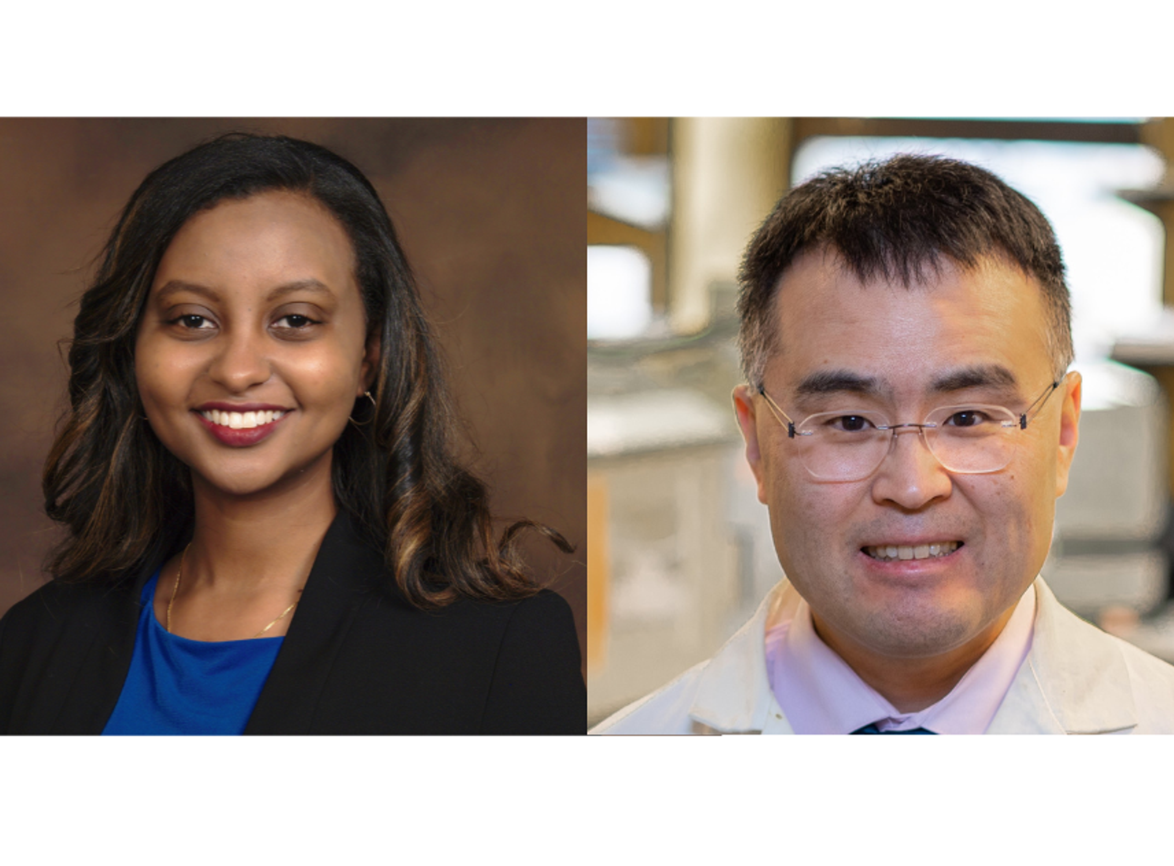 Photos of Dr. Rahiwa Gebre and Dr. Ken Tamama, University of Pittsburgh School of Medicine