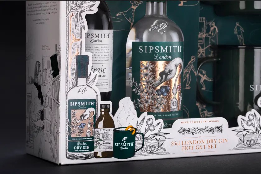 Sipsmith Gift Set bottle in box