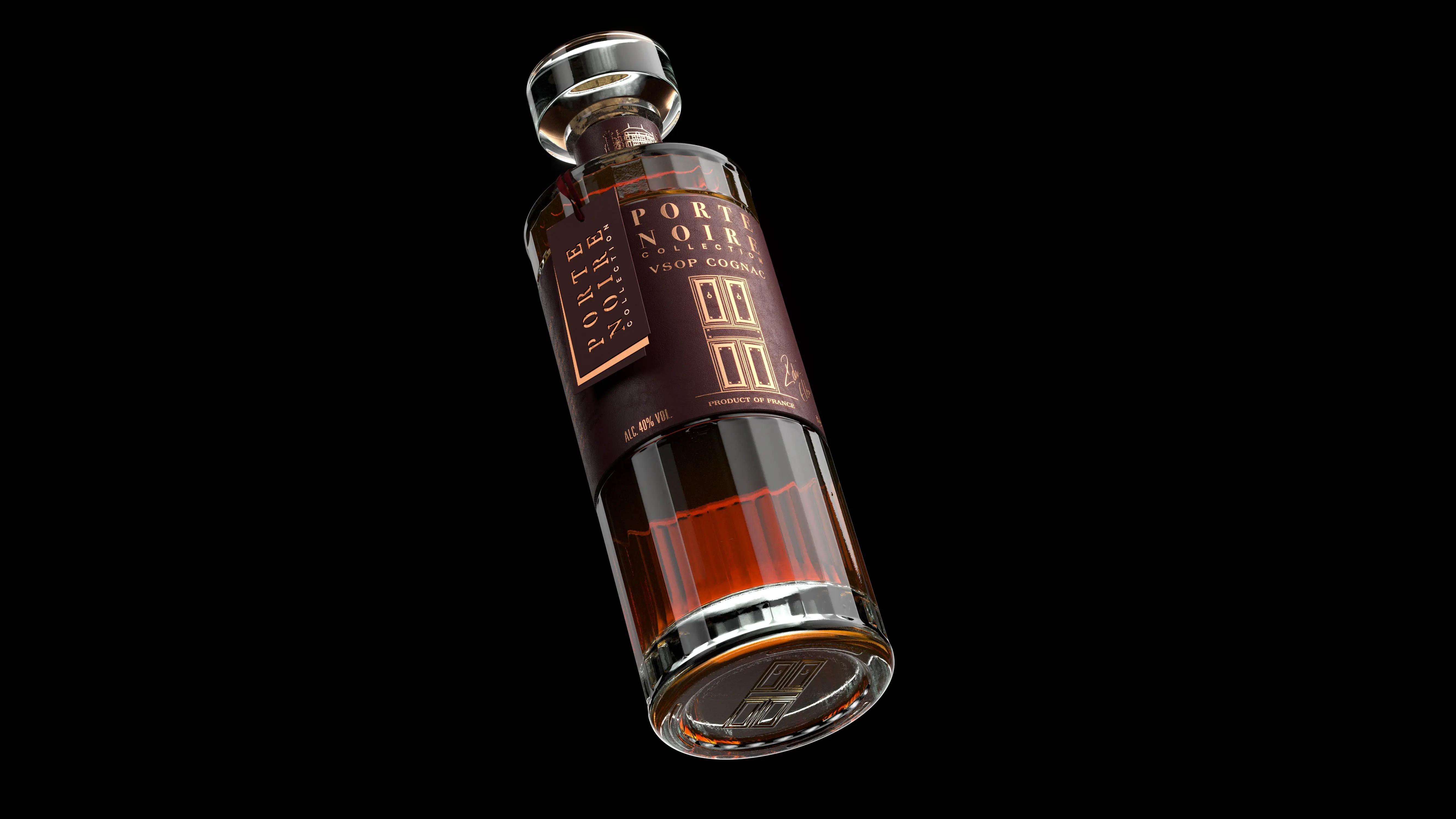 Porte Noire floating bottle