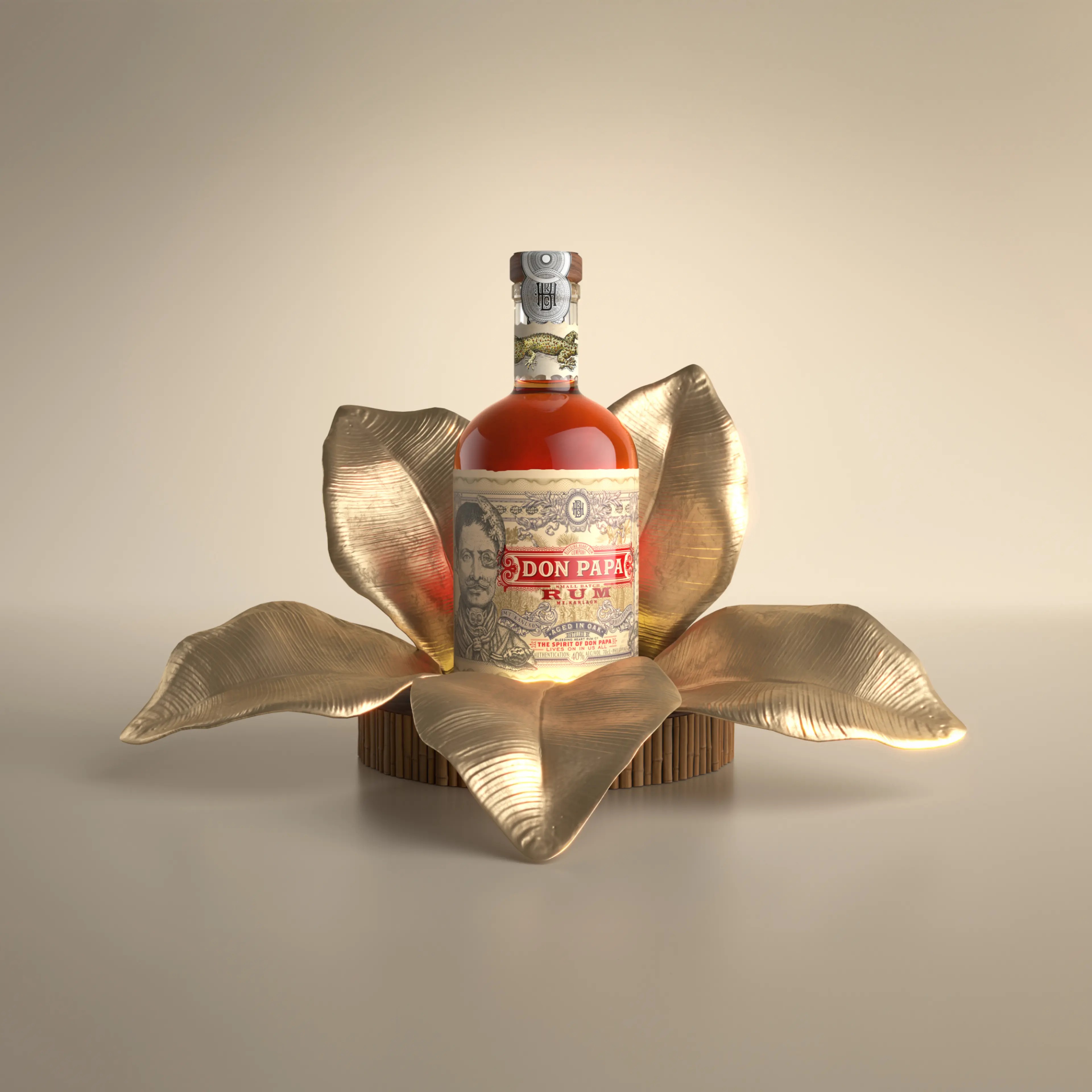 Don papa rum bottle