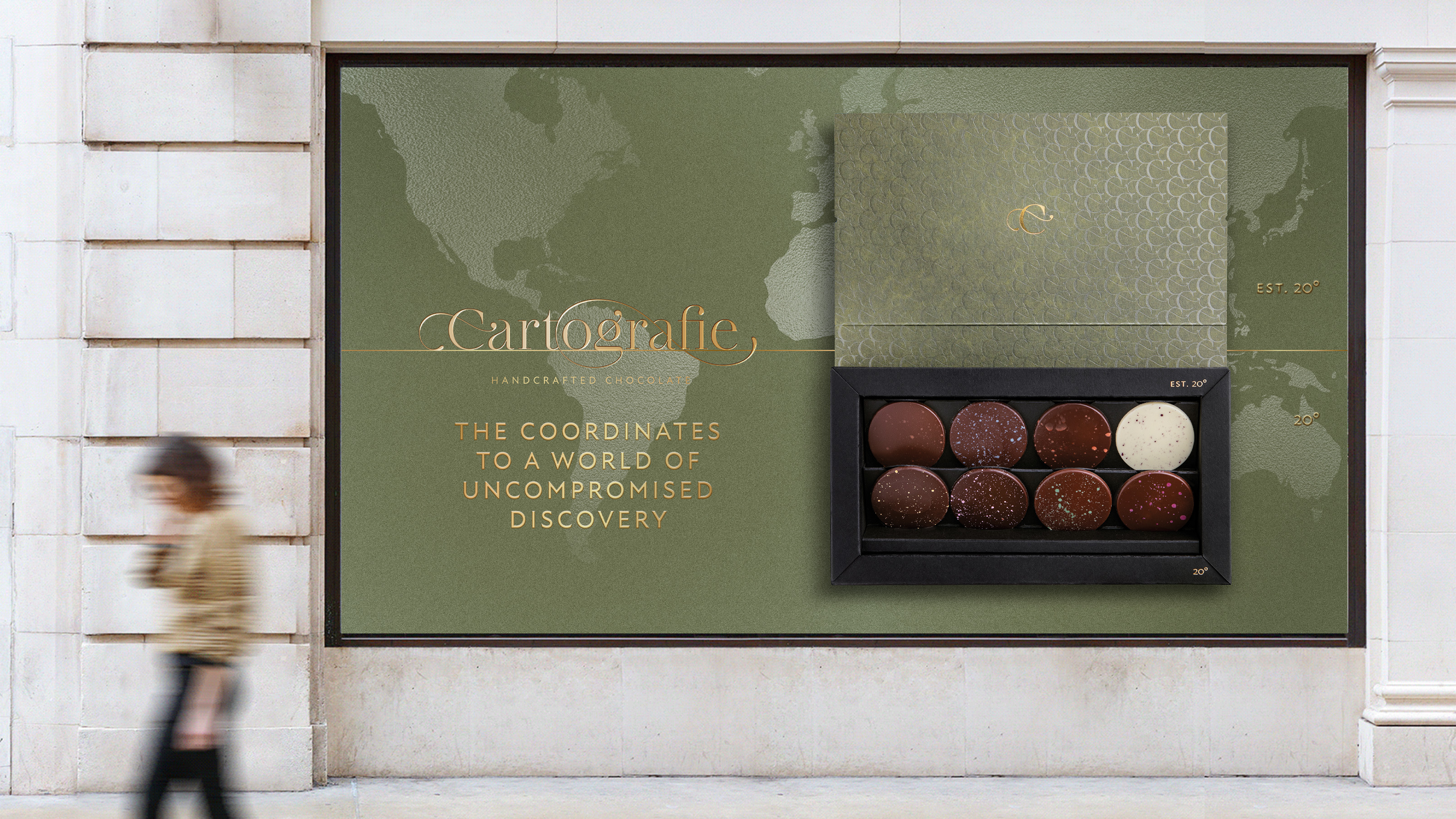 Cartografie chocolate billboard luxe