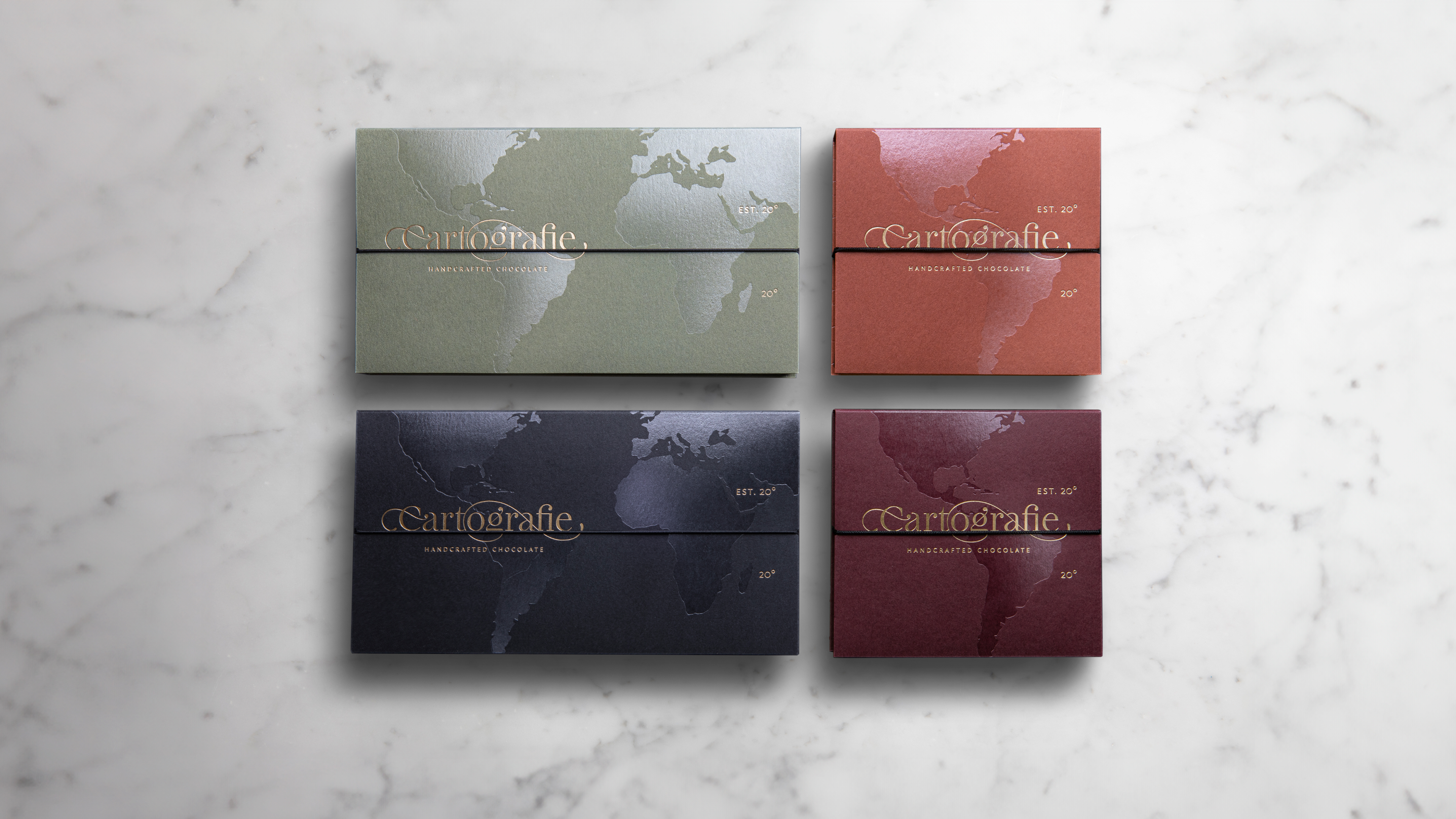 Cartografie chocolate packaging luxe