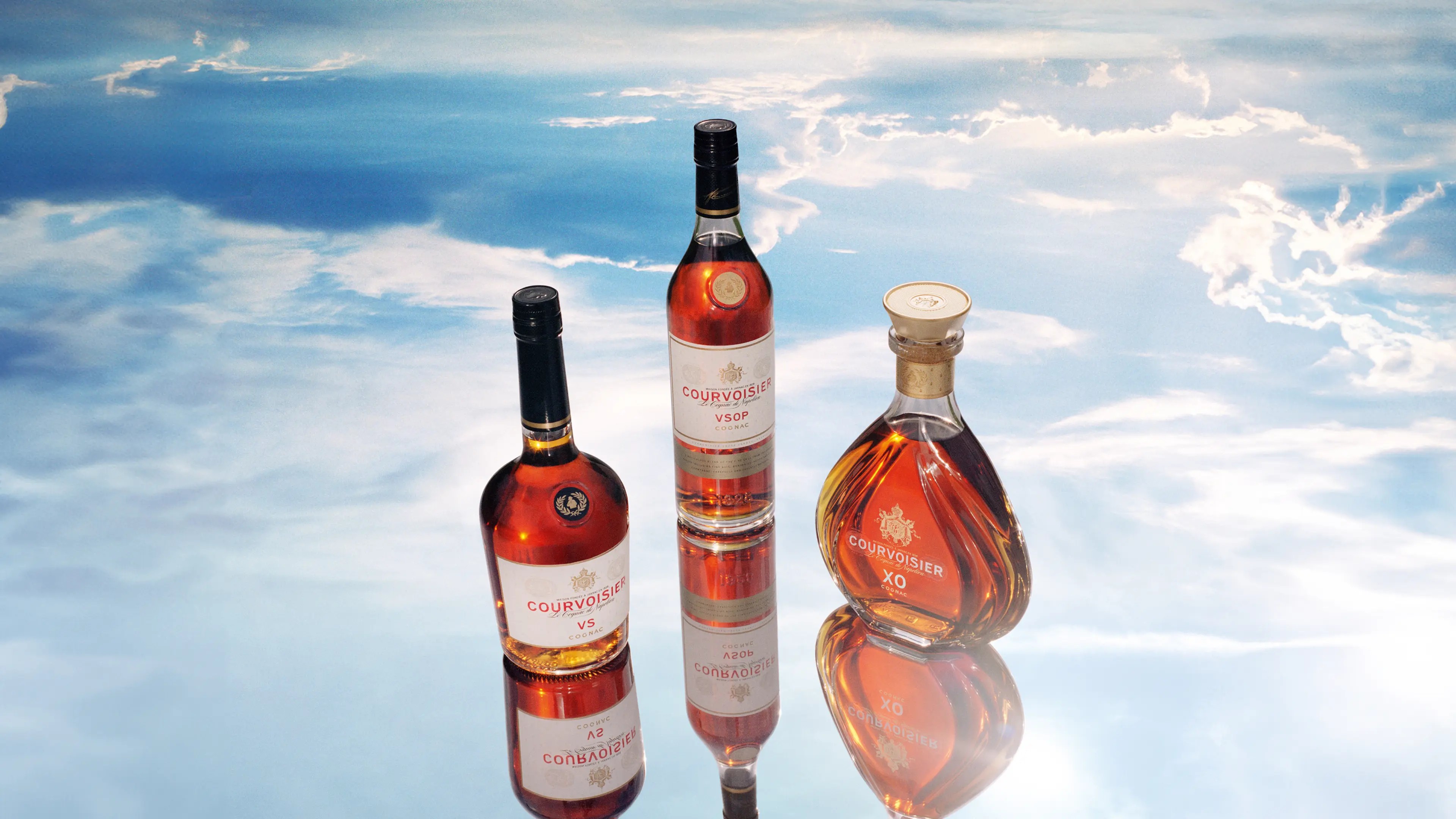 Courvoisier bottles design branding agency