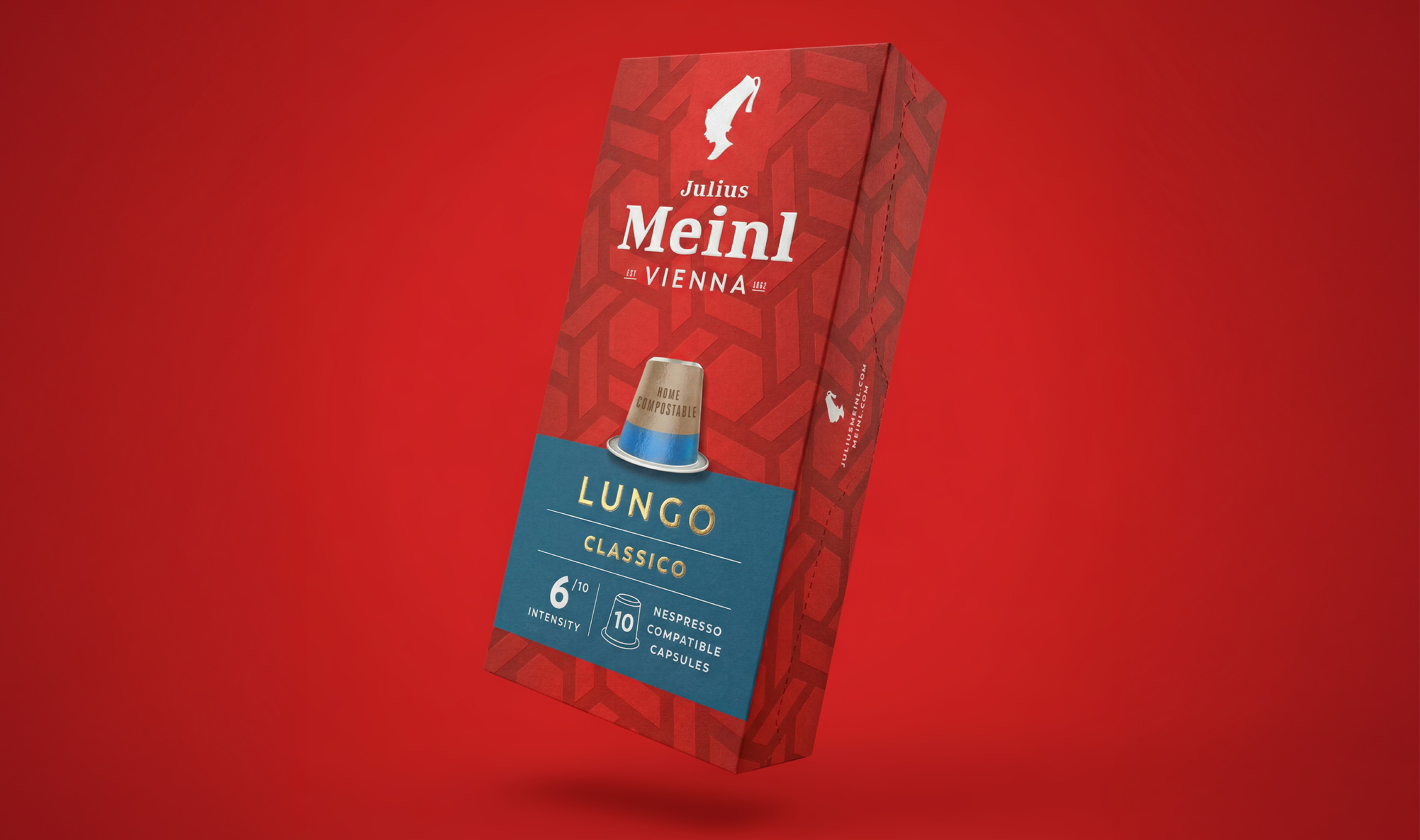 Box of coffee capsules