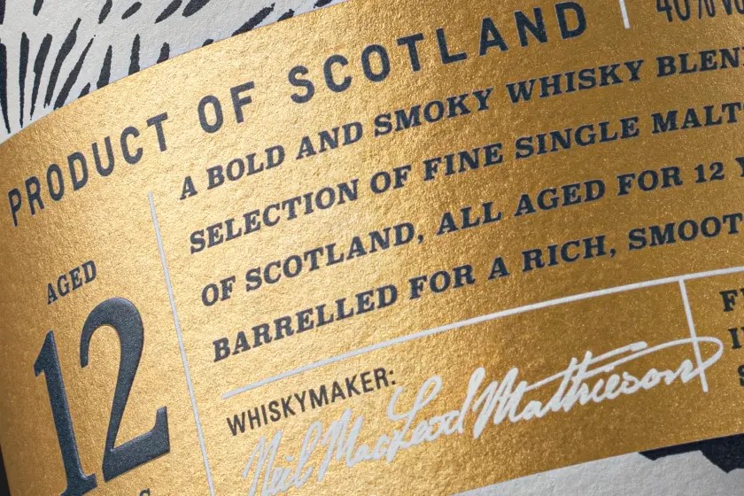 Caisteal Chamuis bottle label