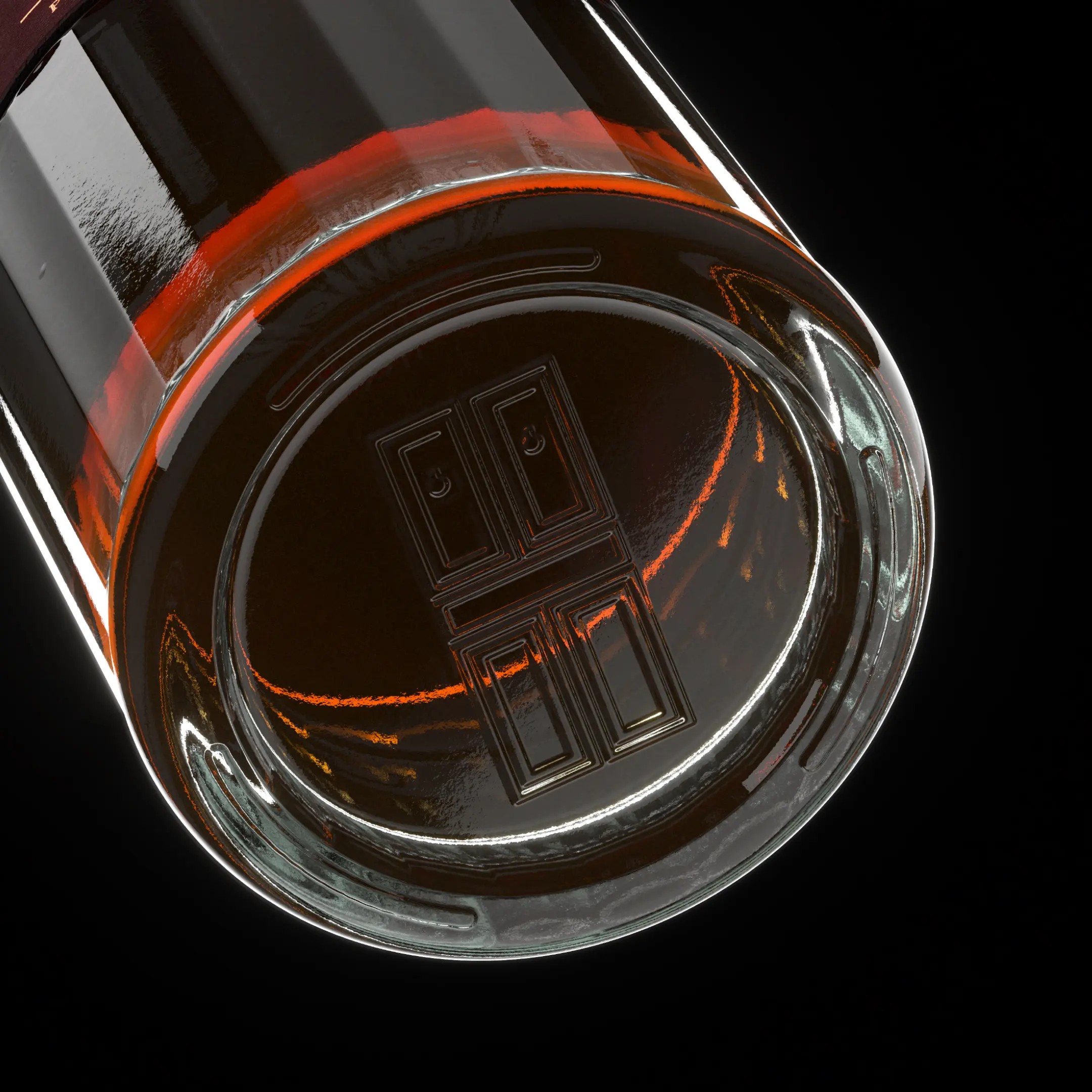 Bottom of Porte Noire bottle