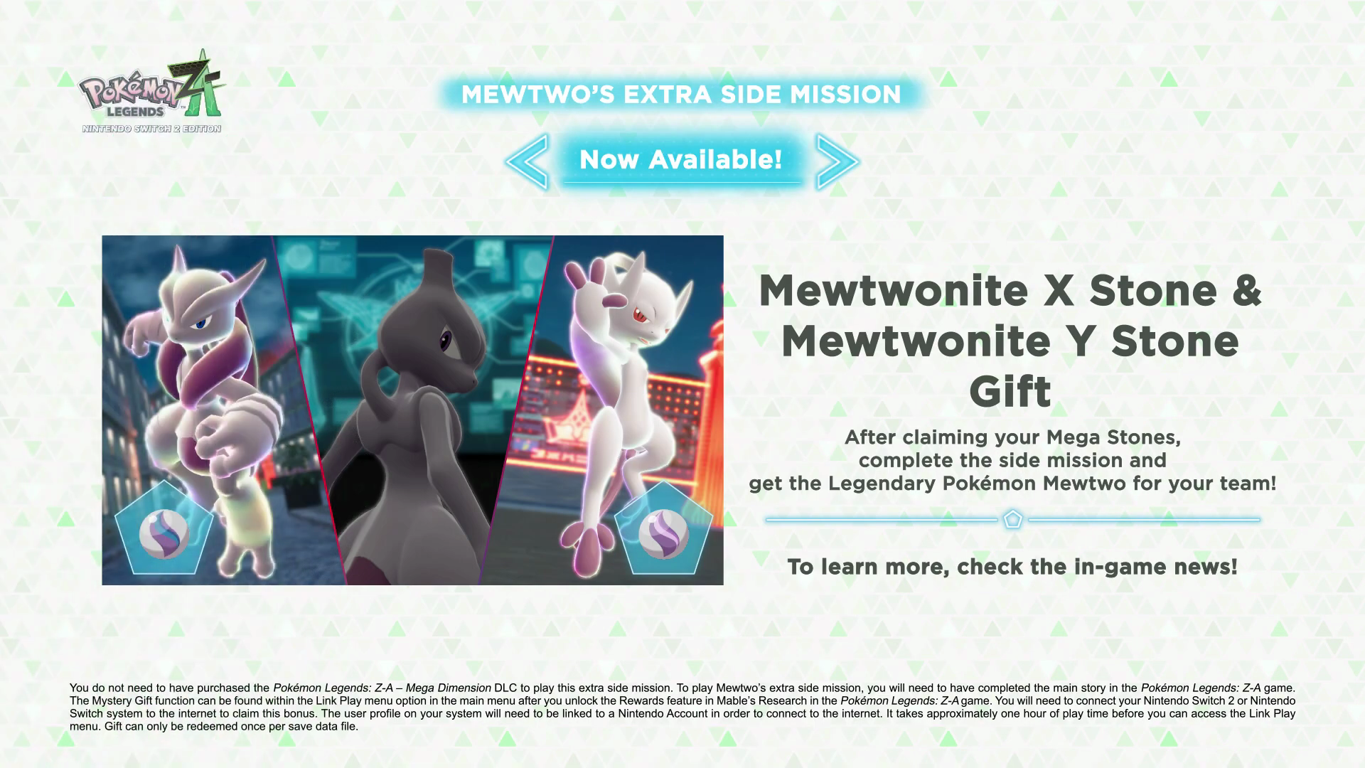 Mewtwo's Extra Side Mission in Pokémon Legends Z-A
