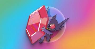 Mega Sableye in Mega Raids event artwork — Pokémon GO