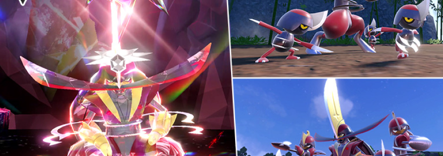 Mighty Kingambit is appearing in Tera Raid Battles, alongside Mass Outbreaks featuring Pawniard, Bisharp, and Kingambit in Pokémon Scarlet & Violet!