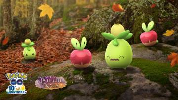 Harvest Festival: Applin Picking event artwork — Pokémon GO