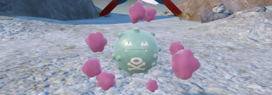 The ultimate guide on shiny hunting Koffing in the Teal Mask DLC.