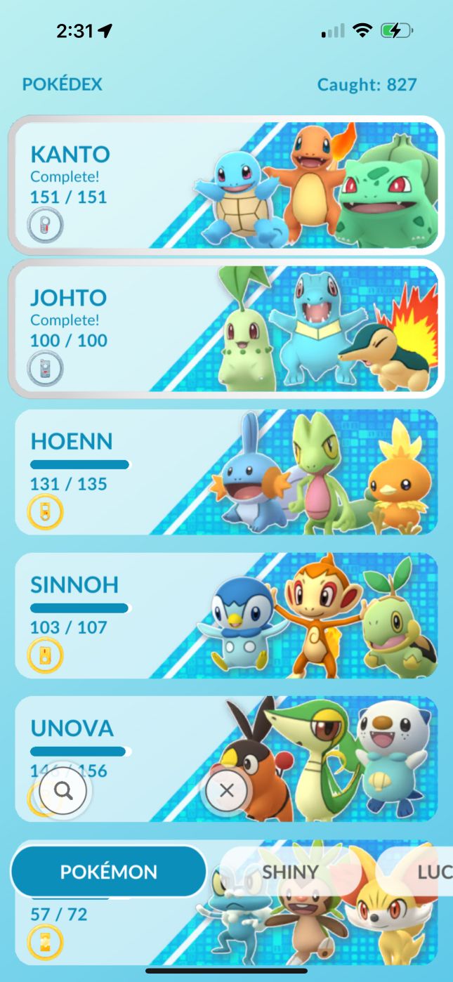 Pokémon GO New Pokédex Version 2